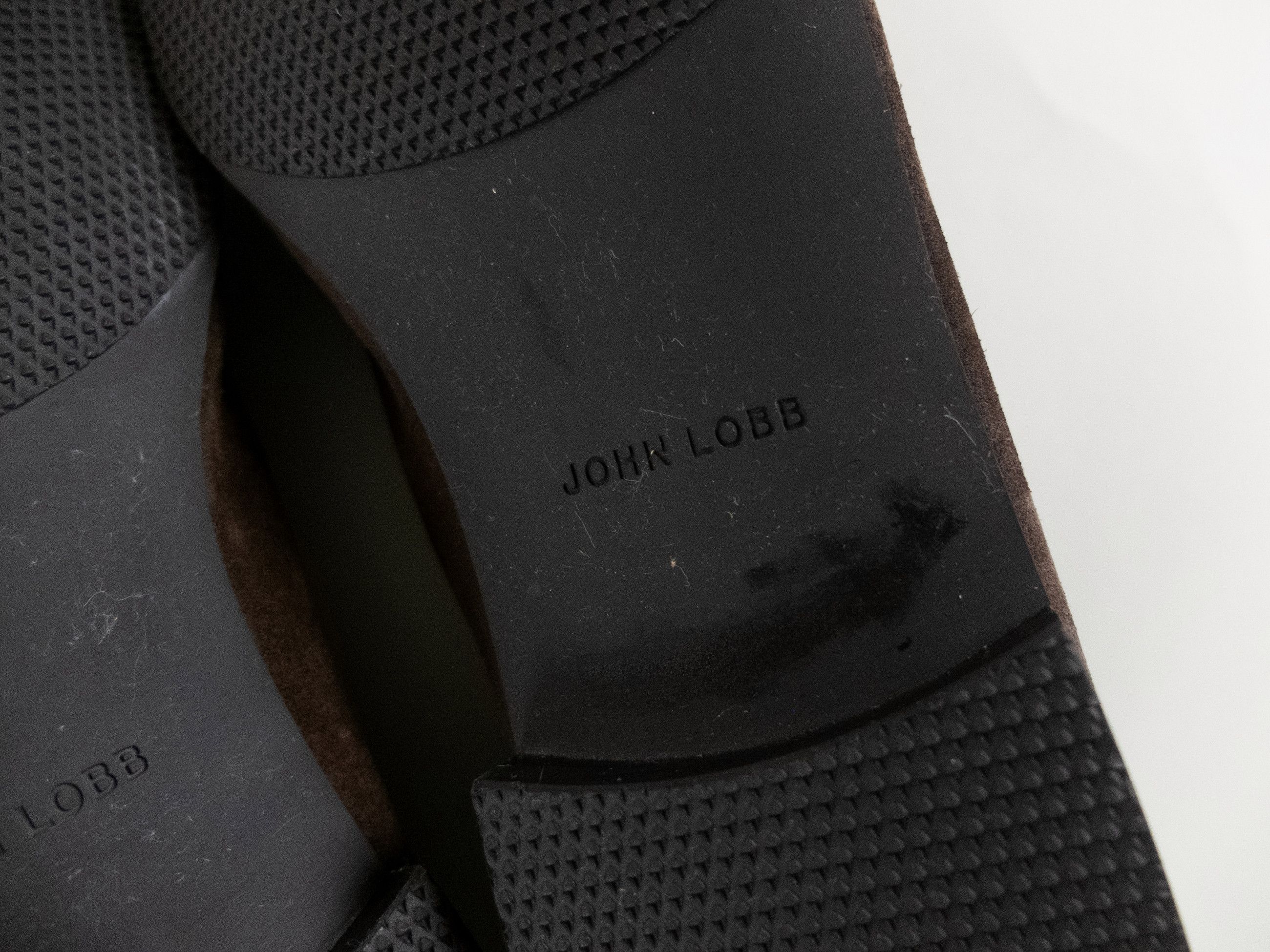 John Lobb JOHN LOBB Tyne brown suede & leather unlined loafers 10 43 Size US 10 / EU 43 - 8 Thumbnail