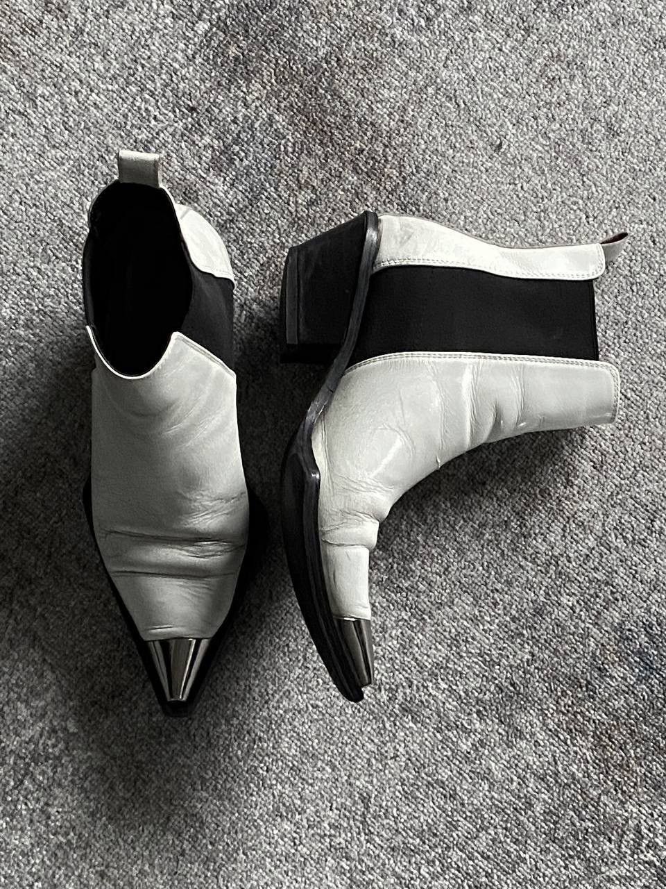 Helmut Lang Helmut Lang Leather Cowboy Metal Noses Boots Size US 9 / IT 39 - 1 Thumbnail