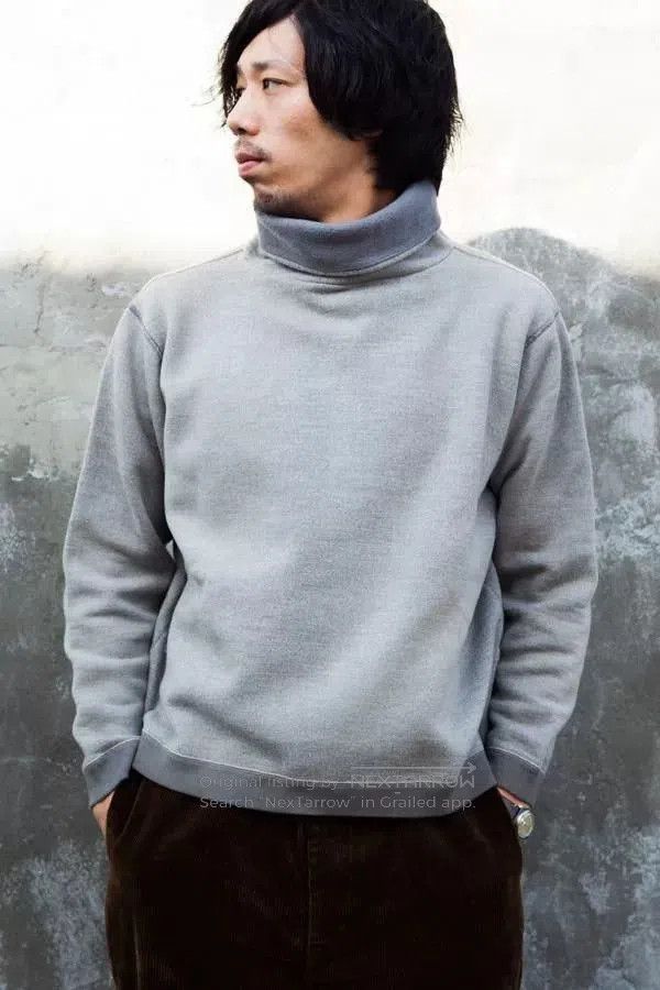 Porter Classic Gray Wool Turtleneck Sweatshirt. Size US XL / EU 56 / 4 - 6 Thumbnail