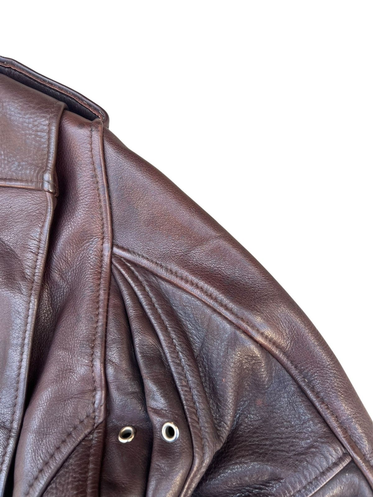Indian Motorcycle RARE! 60s 70s Indian Motorcycle Embroidery Leather Jacket Size US S / EU 44-46 / 1 - 23 Thumbnail