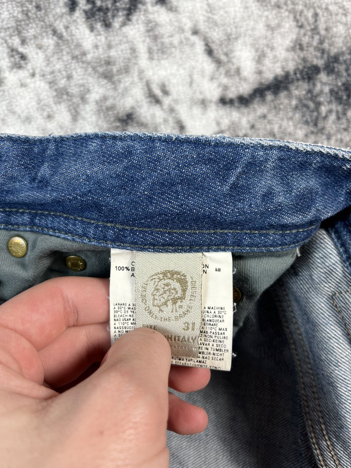 Diesel Diesel Viker Dragon Jeans Vintage Distressed Italy 31 Size US 31 - 12 Thumbnail