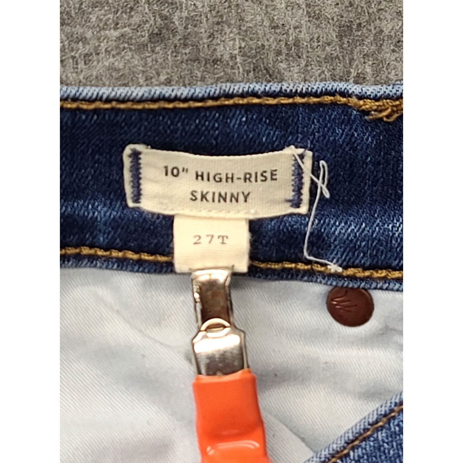 Madewell Madewell Jeans Women’s 27 Slim High Rise Skinny Button Fly Stretch Denim Blue 5-Pocket Inseam 30 Regular Women Jeans Clothing Size 27" / US 4 / IT 40 - 3 Thumbnail