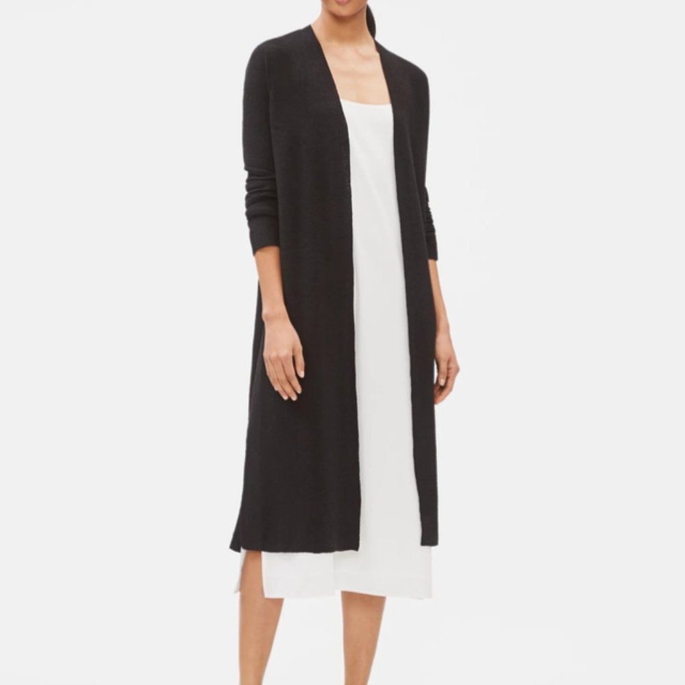 Eileen Fisher Eileen Fisher Women Size S Ribbed Long Lightweight Knit Cardigan Sweater / Top Size S / US 4 / IT 40 - 4 Thumbnail