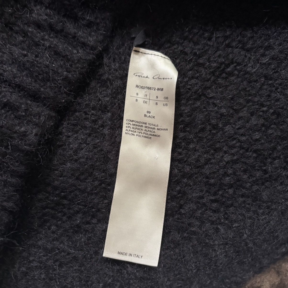 Rick Owens Rick Owens Mainline FW22 Strobe Mohair Knit Sweater | S Size US S / EU 44-46 / 1 - 7 Thumbnail