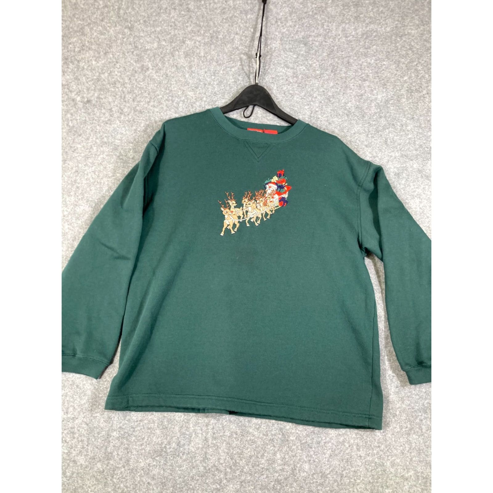 Vintage Rudolph The Red Nosed Reindeer Christmas Sweatshirt Womens Large Green Size L / US 10 / IT 46 - 2 Thumbnail