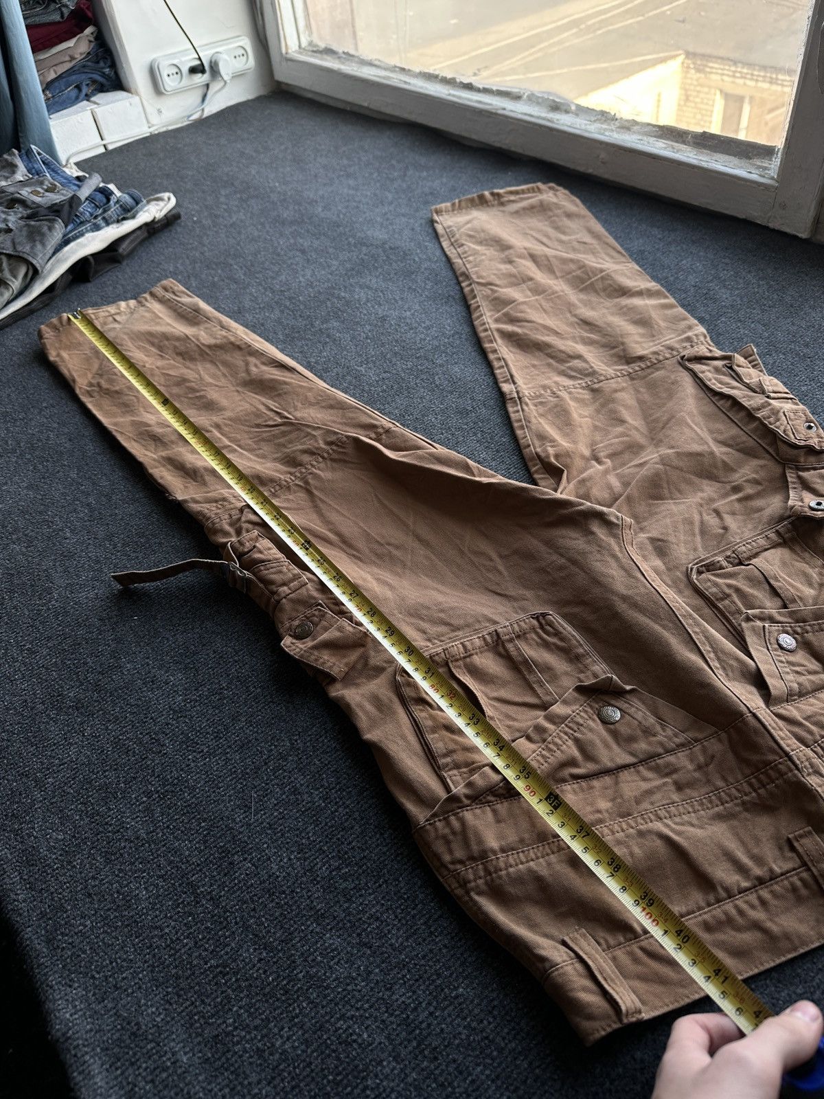Other 🚨RARE 90s MULTIPOCKET Stone Wash BROWN Jeans Mens 30 Size US 30 / EU 46 - 16 Thumbnail