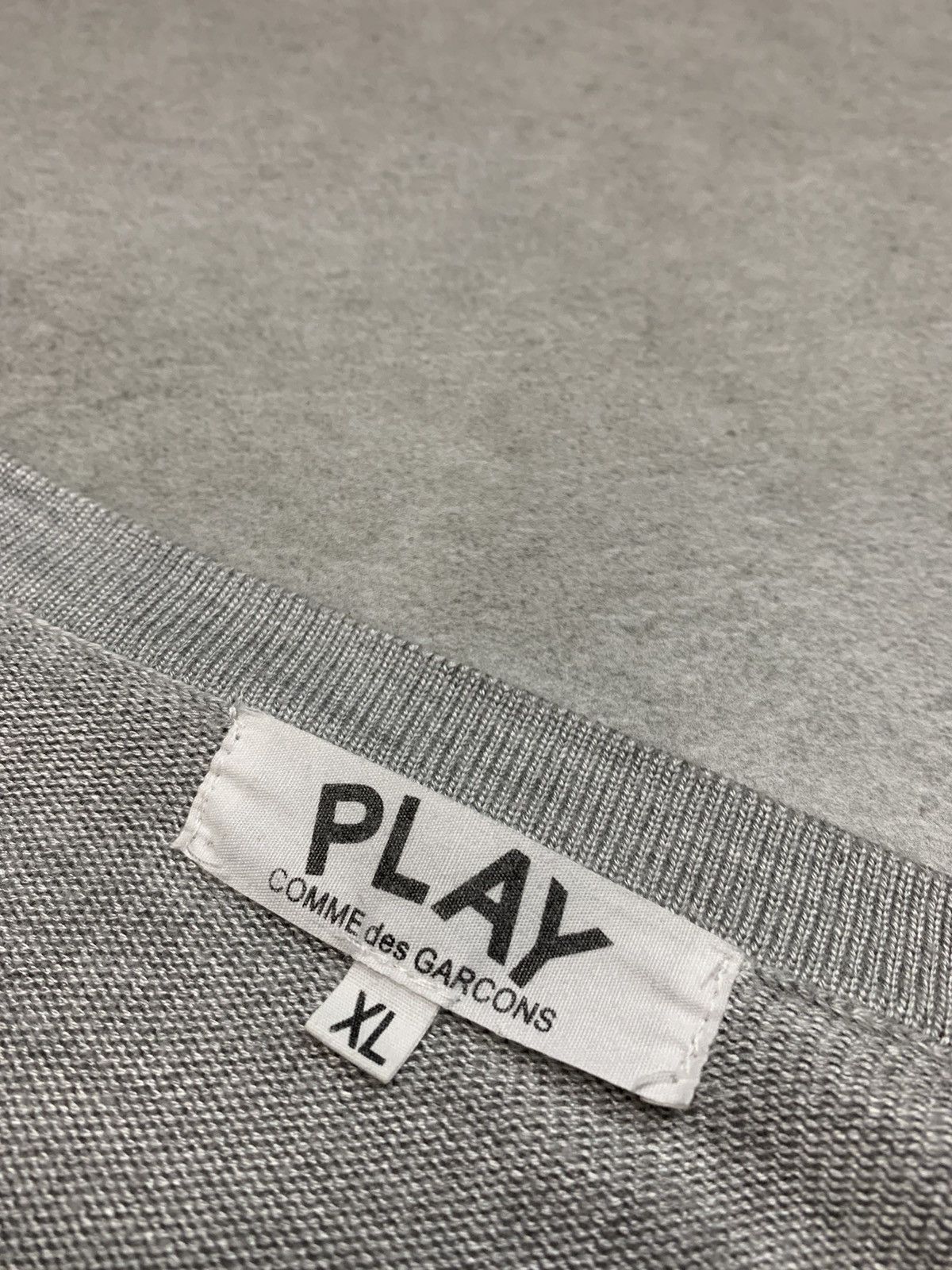 Comme des Garcons Y2k vintage 00s Grey embroidered Comme de Garcon cardigan Size XL / US 12-14 / IT 48-50 - 4 Thumbnail