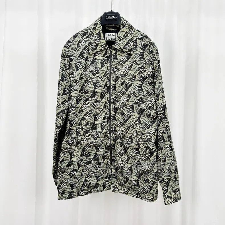 Acne Studios Acne Studios Green Hill Printed Zipper Jacket Size US M / EU 48-50 / 2 - 1 Thumbnail
