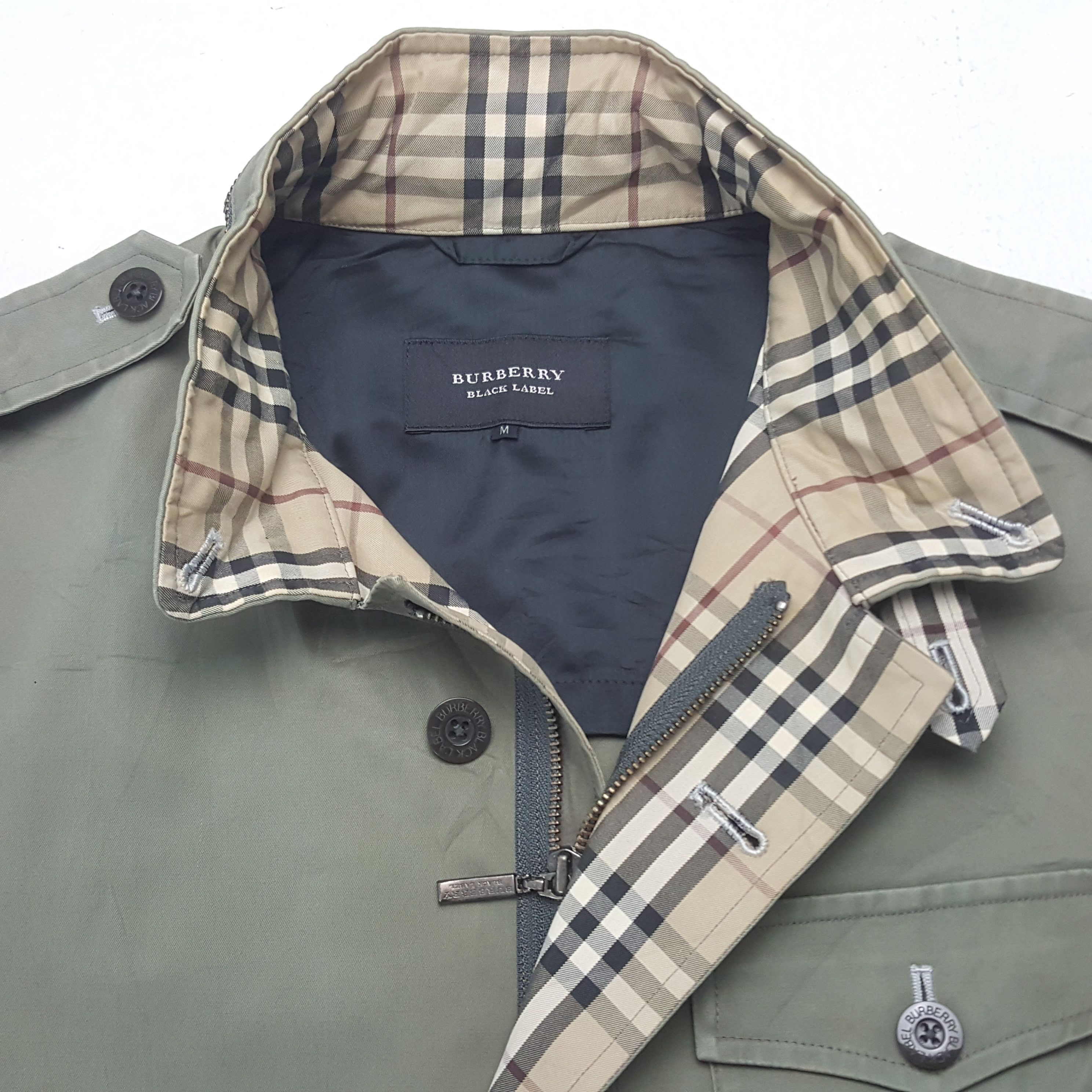 Burberry × Vintage Vintage Burberry London Black Label Custom Spell Out Jacket Size US S / EU 44-46 / 1 - 5 Thumbnail