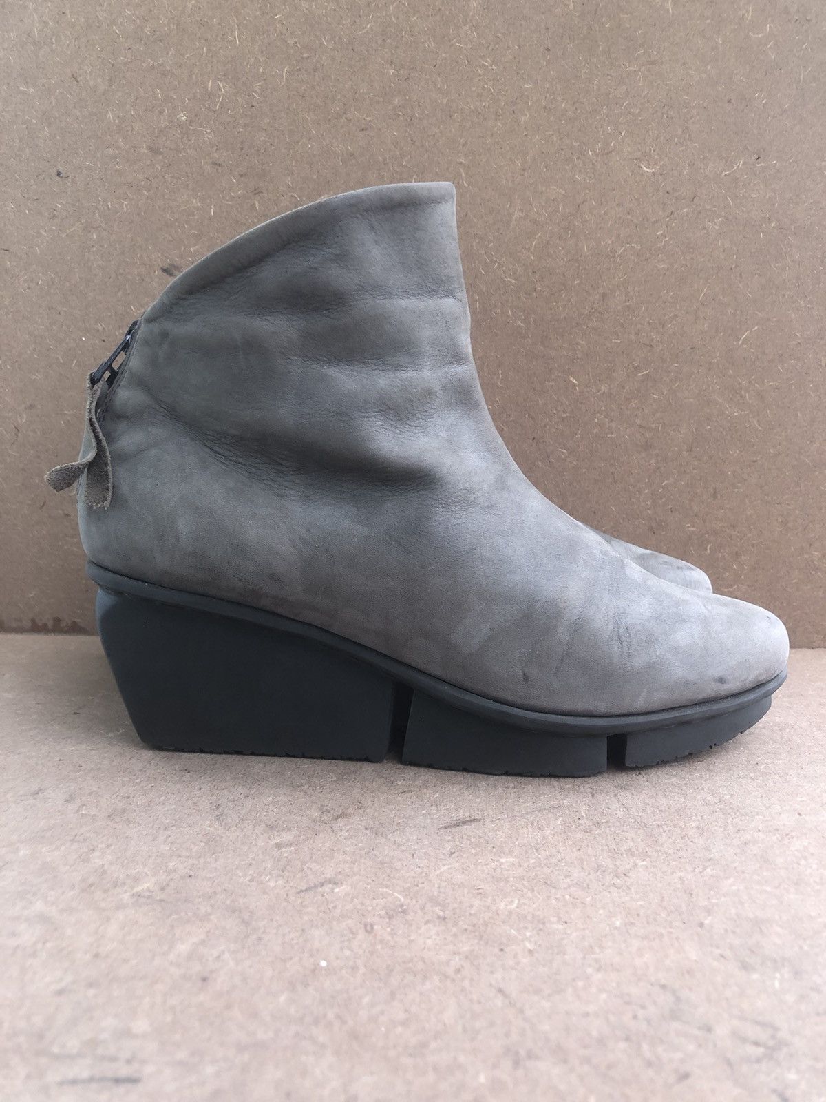 Trippen Trippen Grey Leather Women’s Boot Size 38 Size US 7 / IT 37 - 1 Thumbnail
