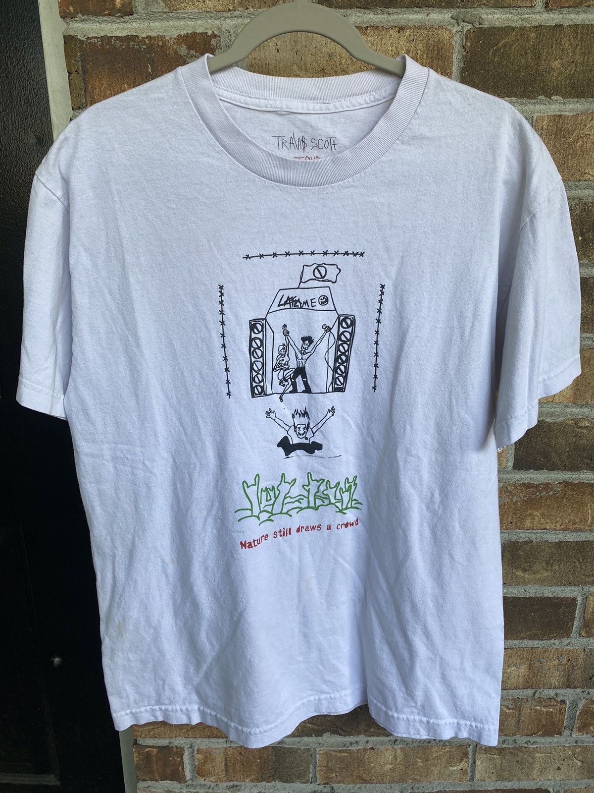 Travis Scott Blanco Tour 'Stage Dive' Tee Size US L / EU 52-54 / 3 - 1 Thumbnail