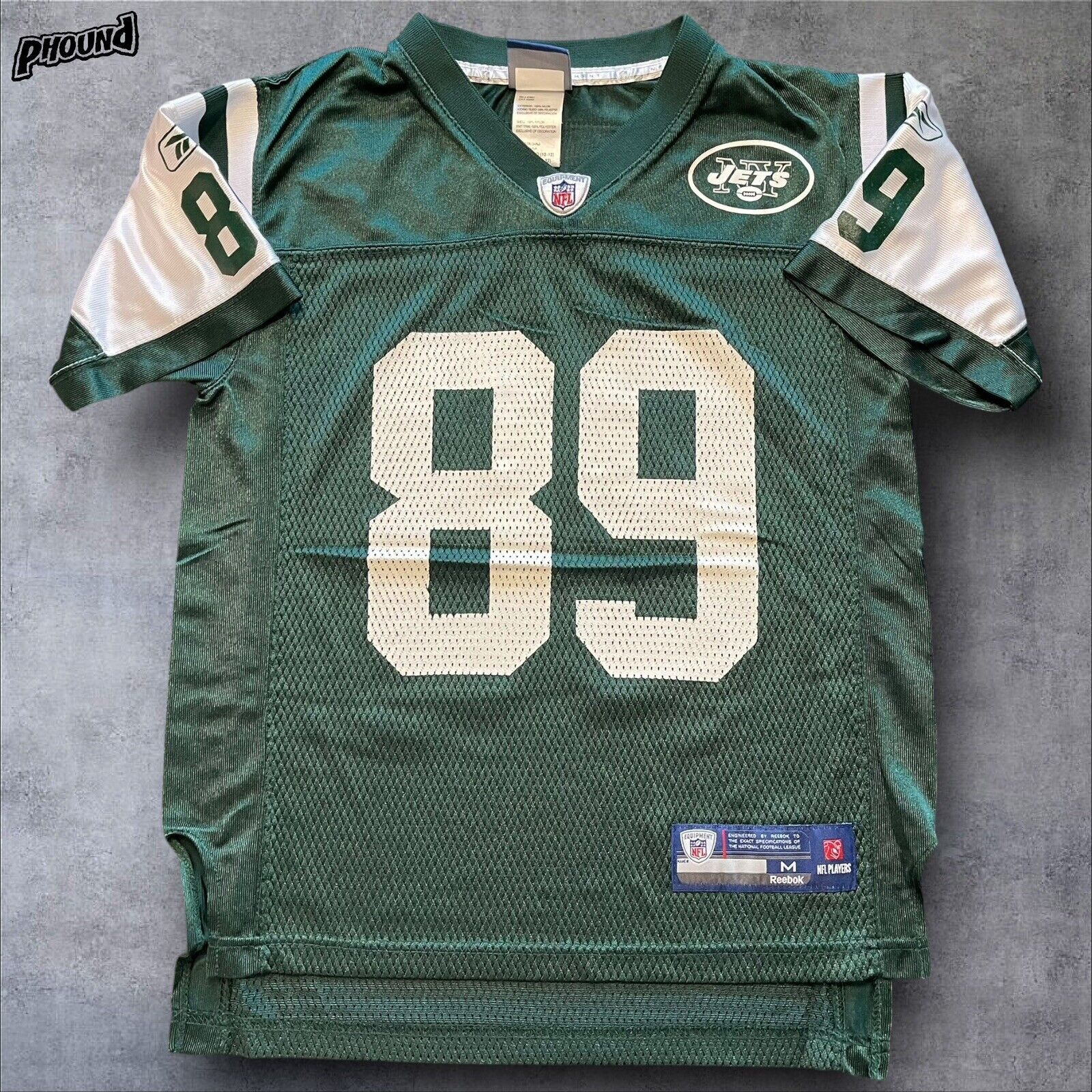 Reebok Jerricho Cotchery Jersey Youth M Green Reebok New York Jets Grailed