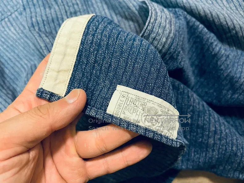 RRL Ralph Lauren RRL Ralph Lauren Blue dyed indigo striped workwear railway Size US L / EU 52-54 / 3 - 4 Thumbnail
