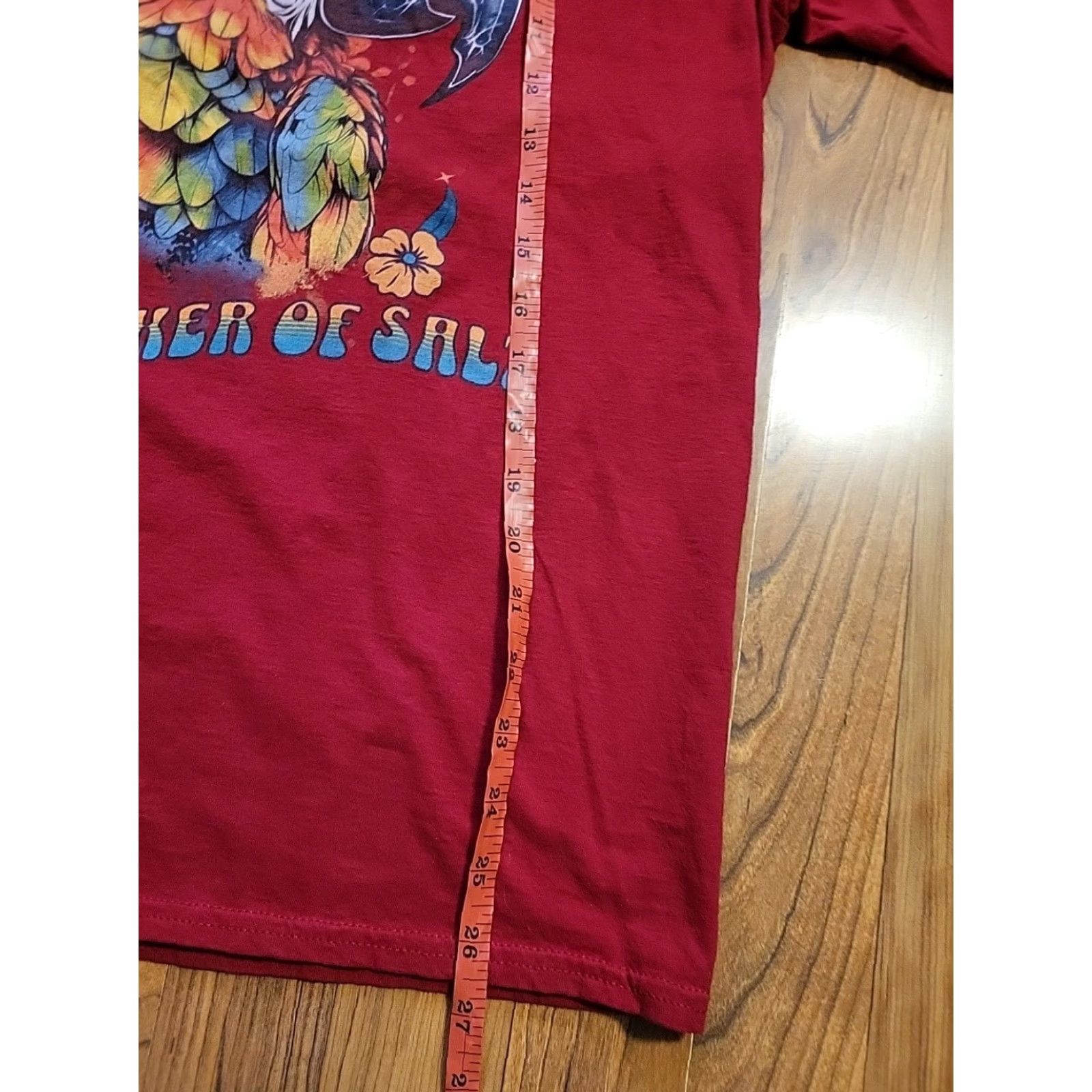 Port & Company VINTAGE Jimmy Buffet Salt Shaker Port & Company T-Shirt Red M Mens Short Sleeve Cotton Crew Neck 90s Parrots Size US M / EU 48-50 / 2 - 4 Thumbnail
