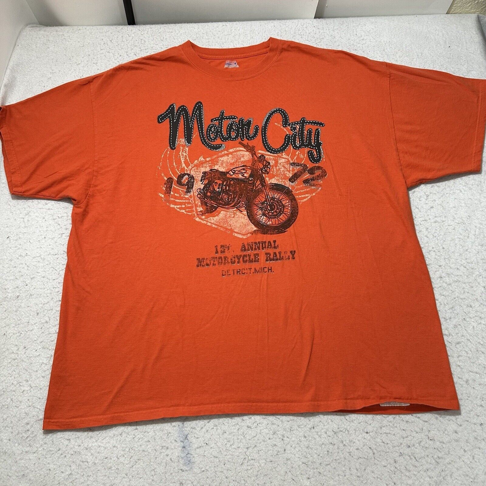 Hanes Motor City 3XL 1st Annual Motorcycle Rally Detroit Tee Size US XXL / EU 58 / 5 - 1 Thumbnail