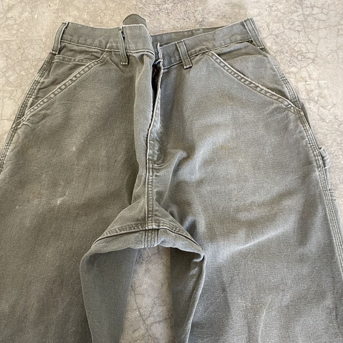 Carhartt × Vintage Vintage Carhartt Faded Moss Green Carpenter Work Pants Size US 36 / EU 52 - 15 Thumbnail