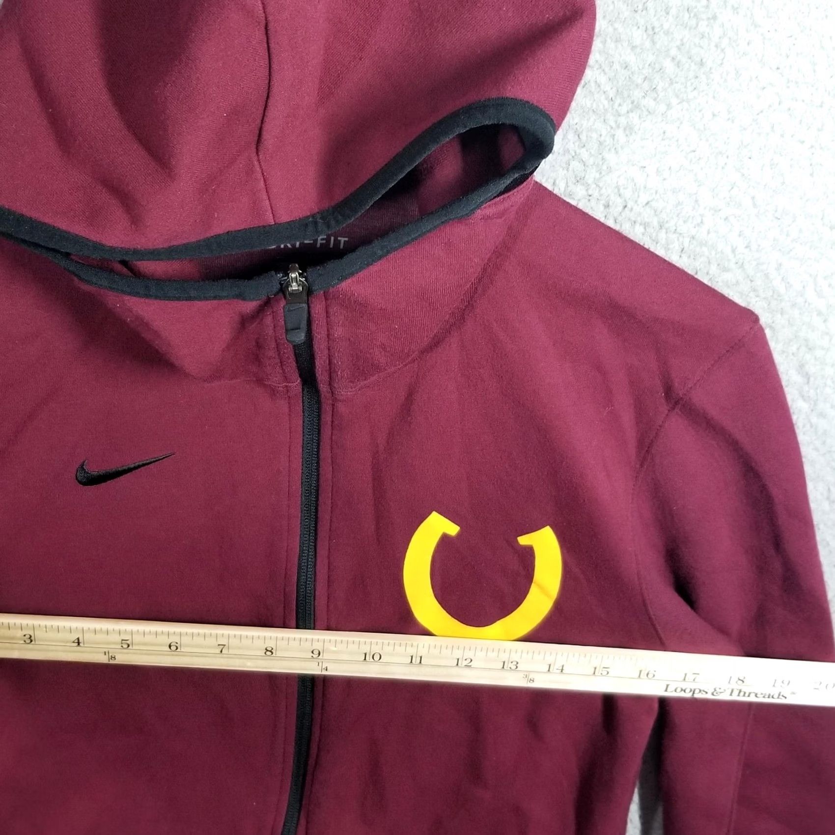 Nike Nike Showtime Hoodie Mens S Red Full Zip Sweatshirt Jacket Size US S / EU 44-46 / 1 - 7 Thumbnail