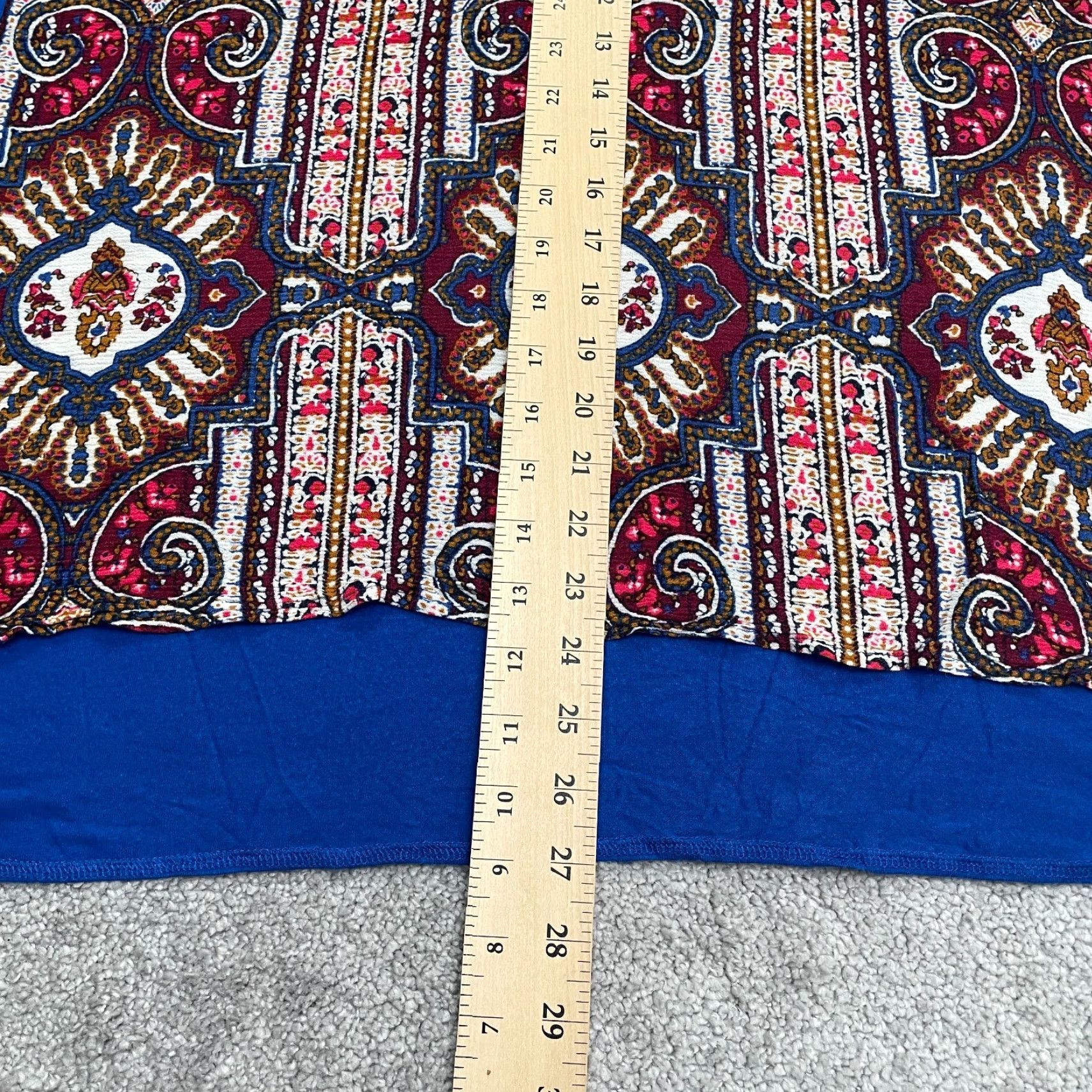Vintage Unbranded Aztec Geometric Sleeveless Blue Knit Blouse Women's L Top Casual Shirt Cap Sleeve Modern Bohemian Skin Size L / US 10 / IT 46 - 7 Thumbnail