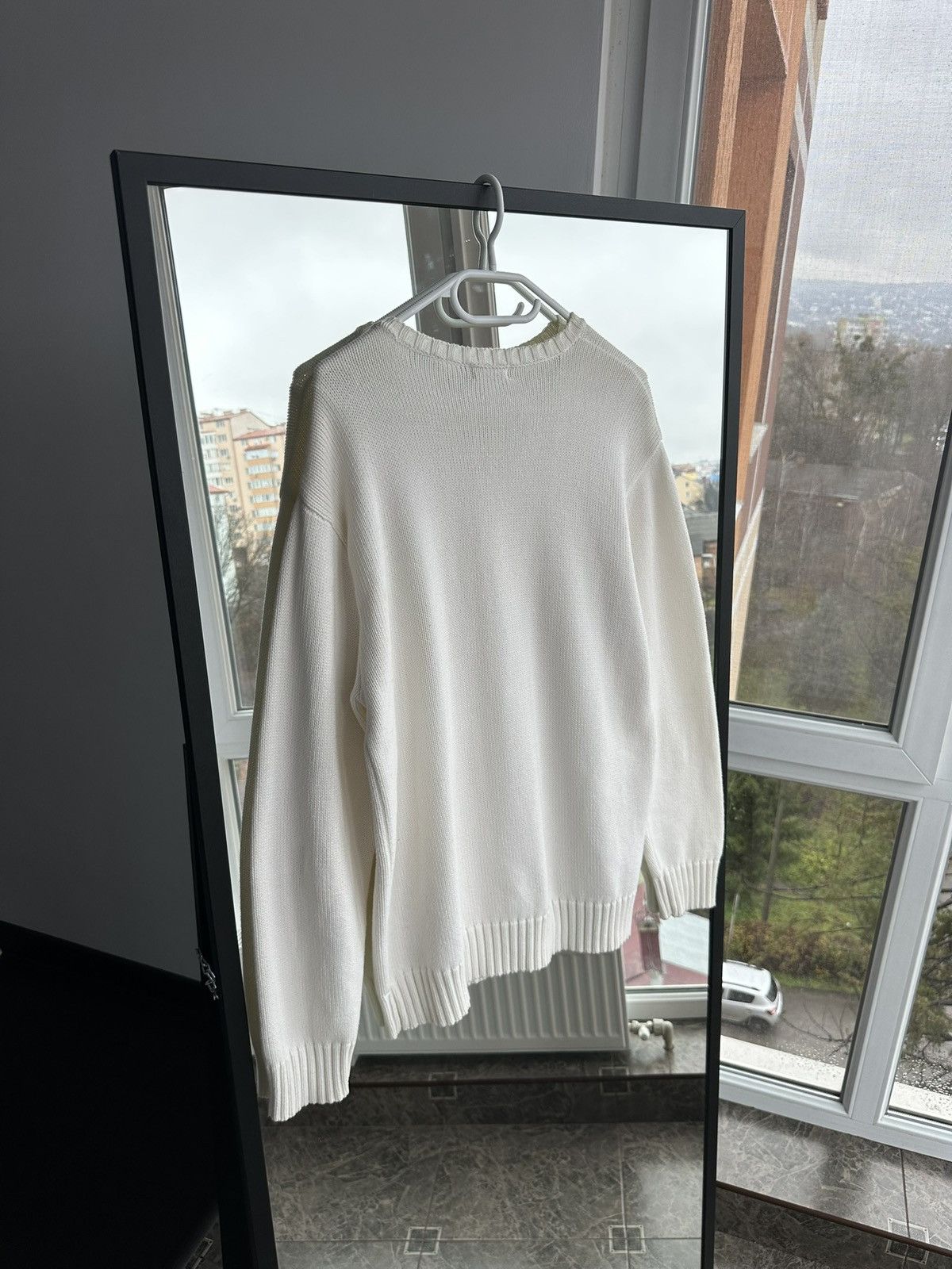 Polo Ralph Lauren Vintage Polo Ralph Lauren White Knitted Sweater Japan Sz XL Size US XL / EU 56 / 4 - 10 Thumbnail