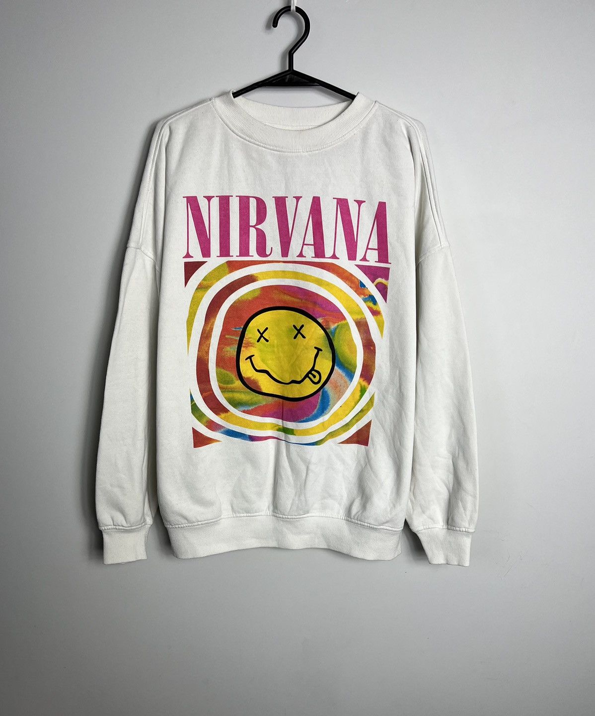 Band Tees × Nirvana × Vintage Sweatshirt Nirvana vintage 68x68 cm boxy fit 00’s 90’s Size US XL / EU 56 / 4 - 2 Thumbnail