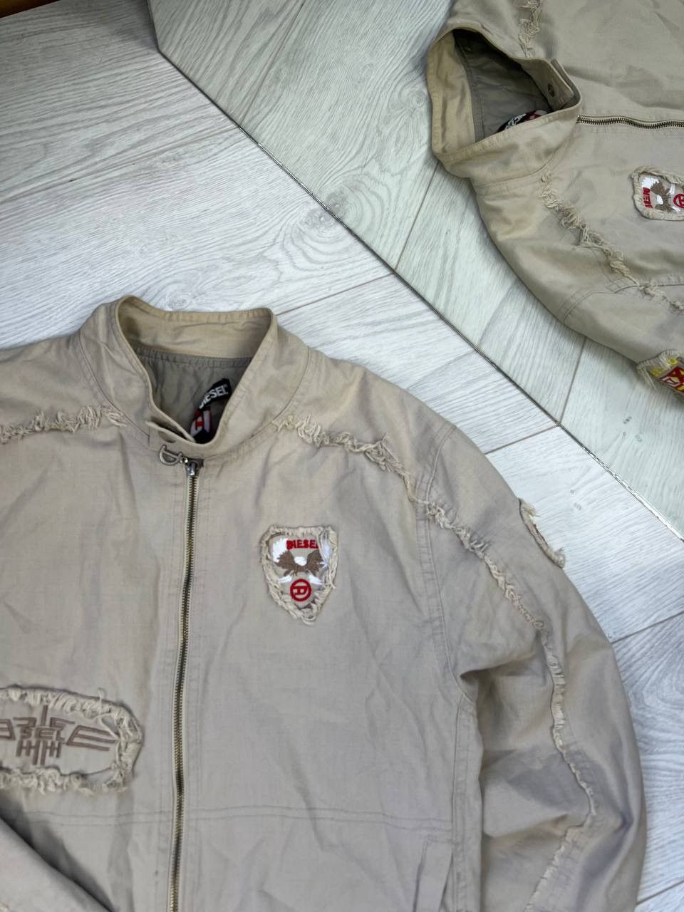Diesel × Vintage Rare Vintage By Diesel Linen Oversize Cowboy Western Jacket Size US L / EU 52-54 / 3 - 2 Thumbnail