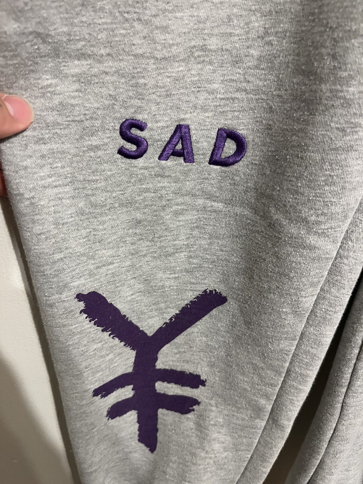 Drain Gang × Sad Boys Vintage2000s Yung Lean Bladee Sad Boiz Embroidered Sweatpant Size US 30 / EU 46 - 6 Thumbnail