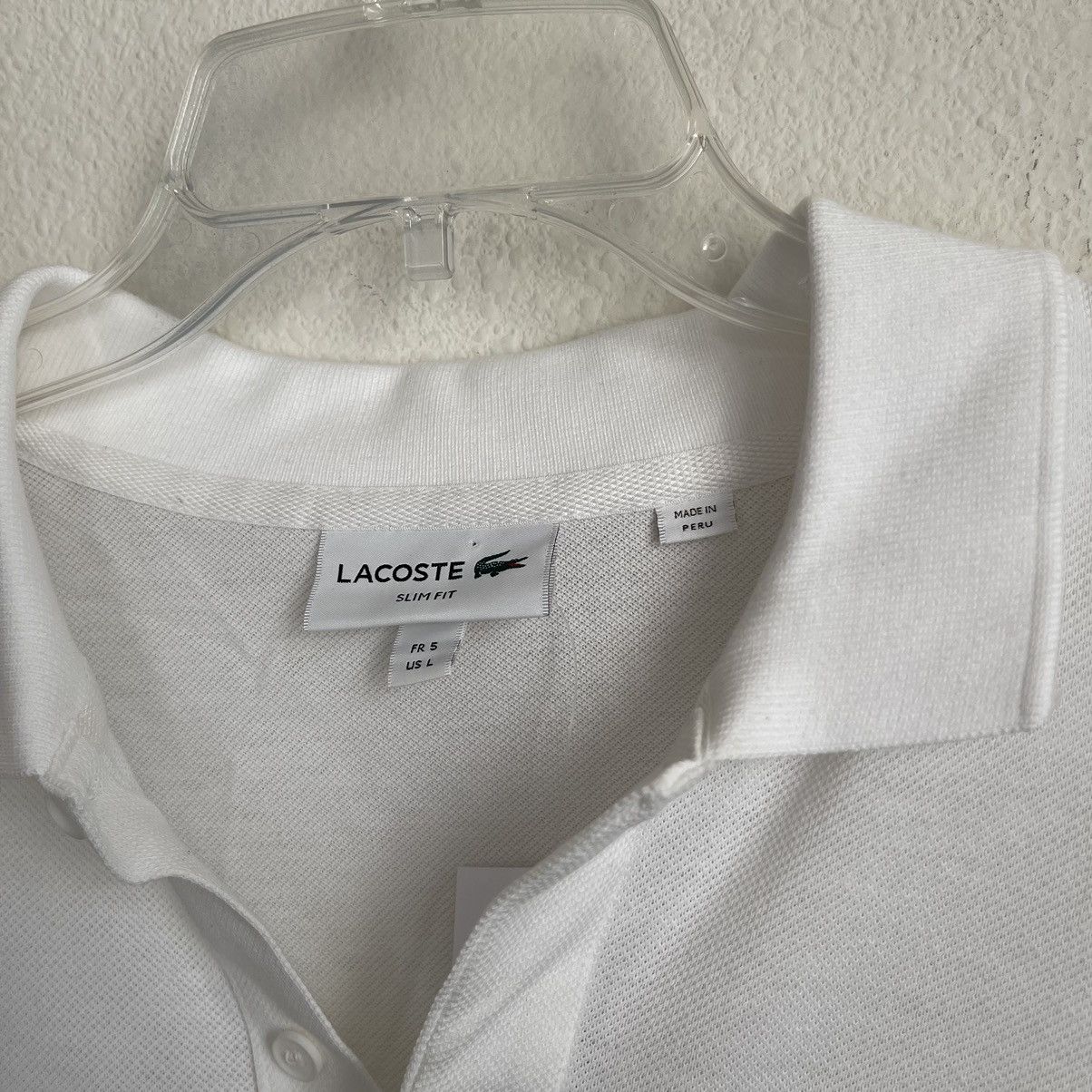 Lacoste Lacoste Wave Logo Short Sleeve Pique Polo Size US L / EU 52-54 / 3 - 3 Thumbnail