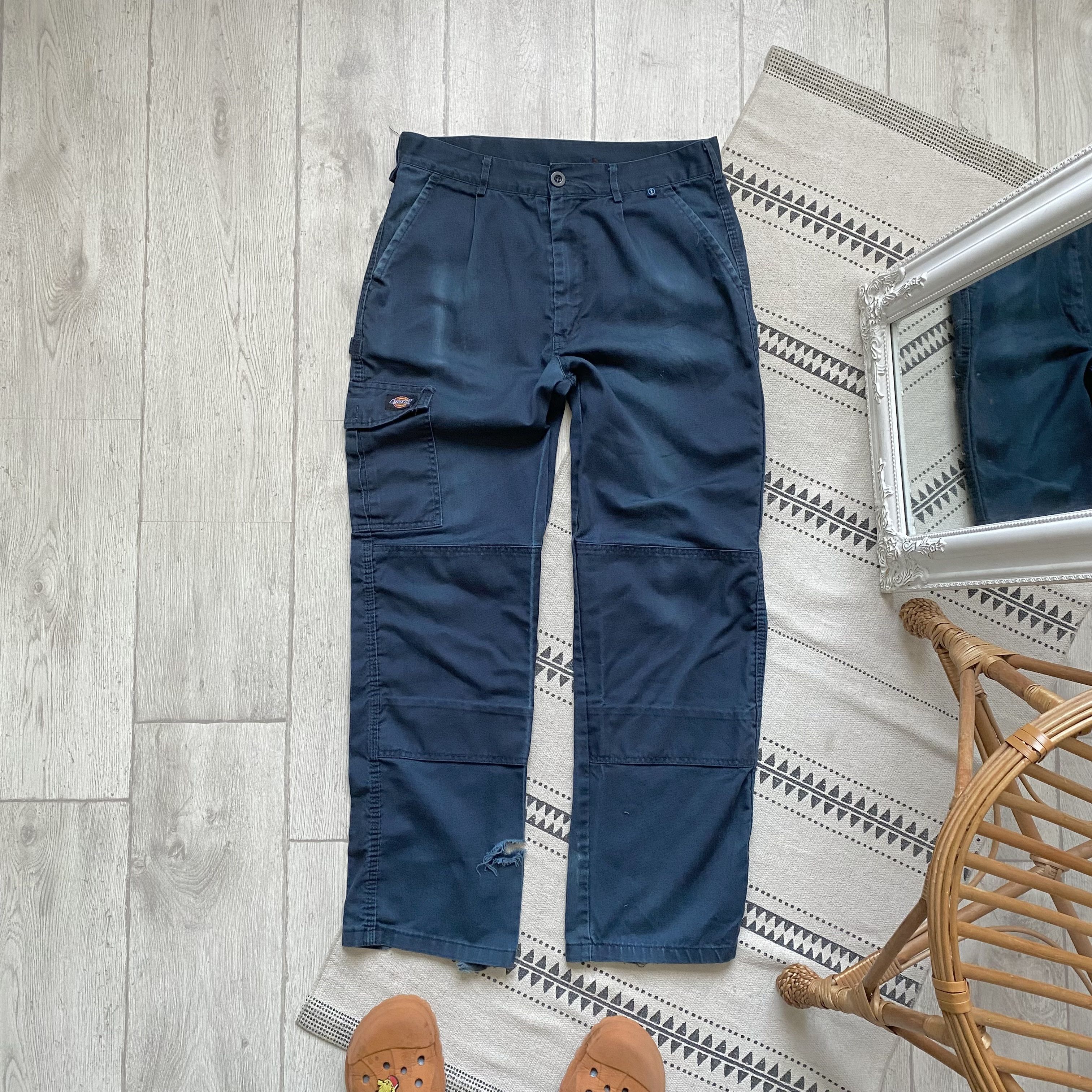 Dickies Vintage Trashed Dickies cargo pants Workwear Le Laboureur Size US 32 / EU 48 - 1 Thumbnail