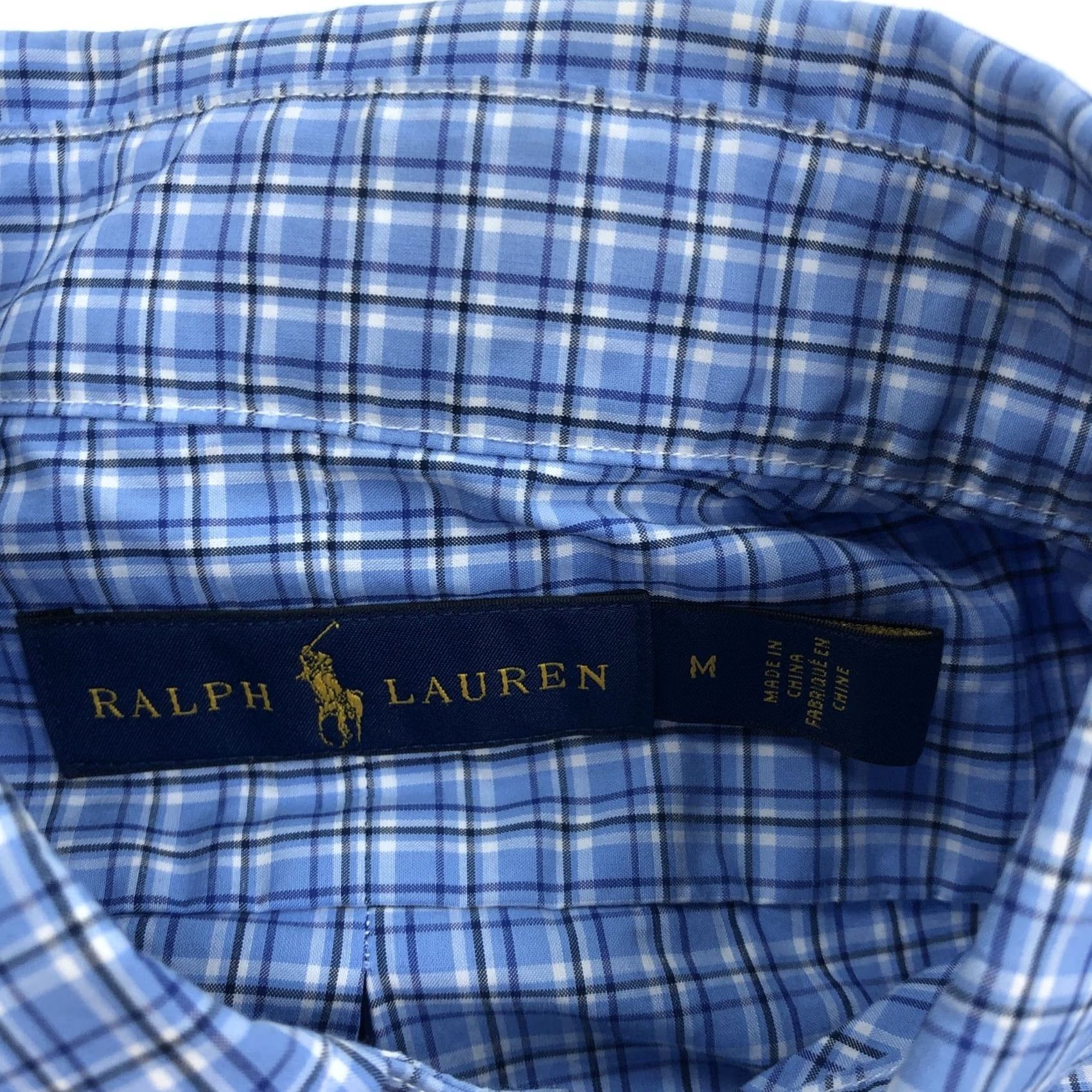 Ralph Lauren Ralph Lauren Men's M Blue Plaid Check Button-Down Casual Shirt M Size US M / EU 48-50 / 2 - 3 Thumbnail