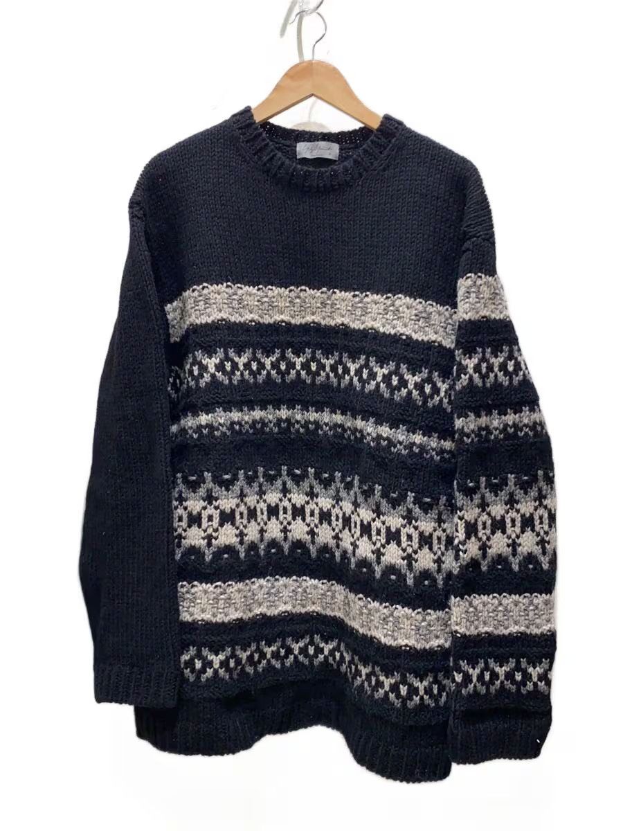 Yohji Yamamoto yohji yamamoto POUR HOMME PATTERN CREW NECK A KNIT Size US L / EU 52-54 / 3 - 1 Thumbnail