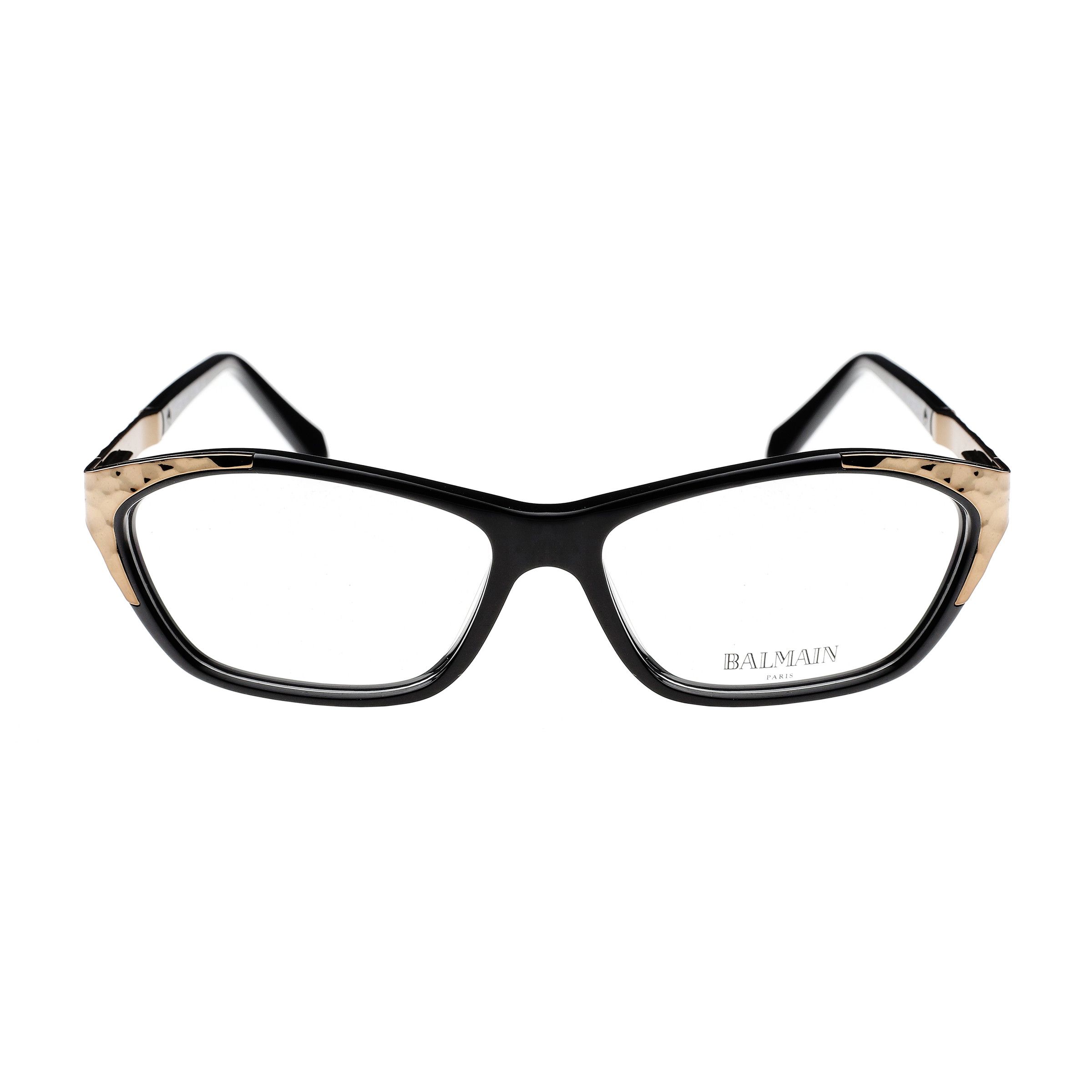 Balmain Balmain '00s Black & Gold Plastic Glasses Size ONE SIZE - 2 Thumbnail