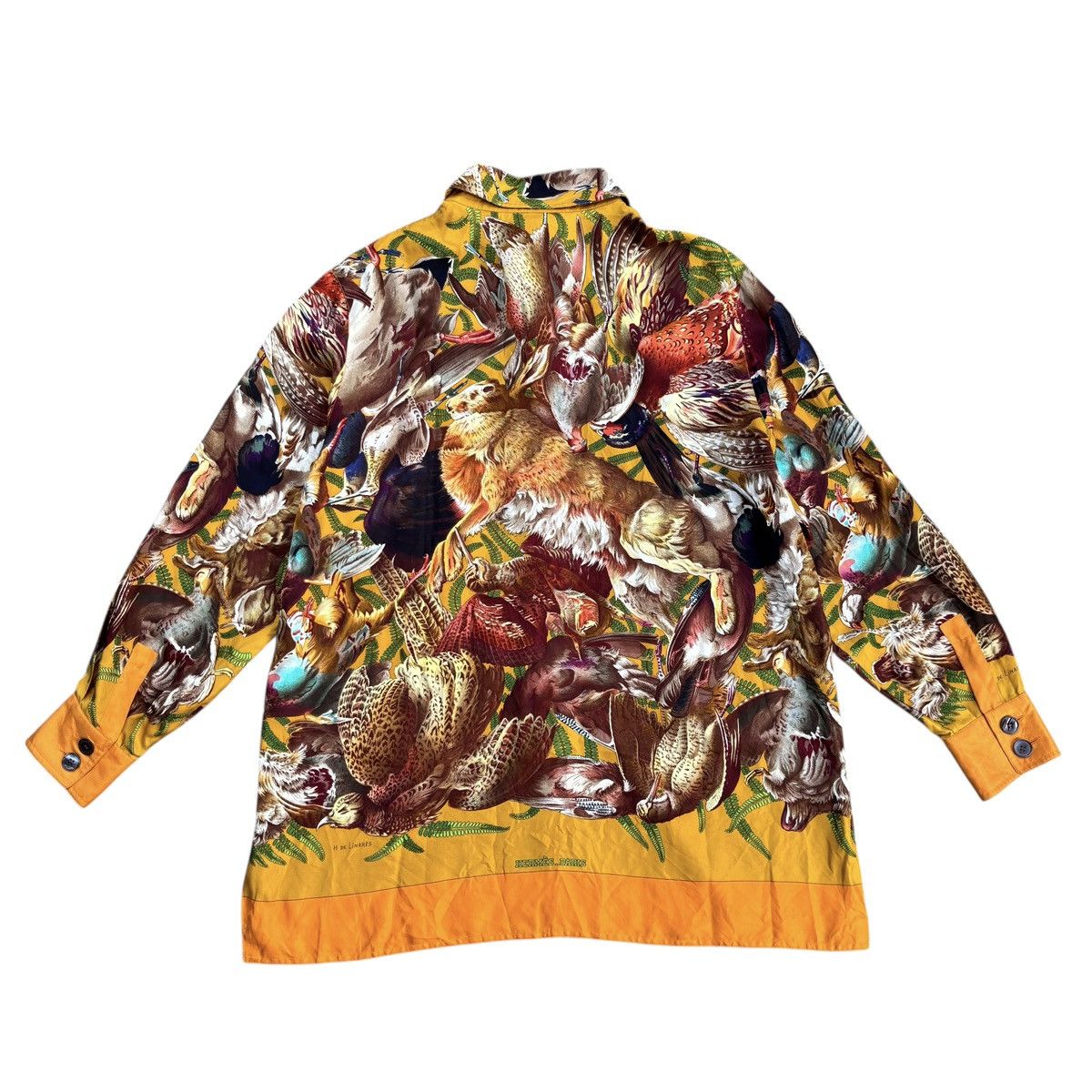 Hermes Vintage Hermes Henri de Linares Silk Shirt Size US M / EU 48-50 / 2 - 9 Thumbnail
