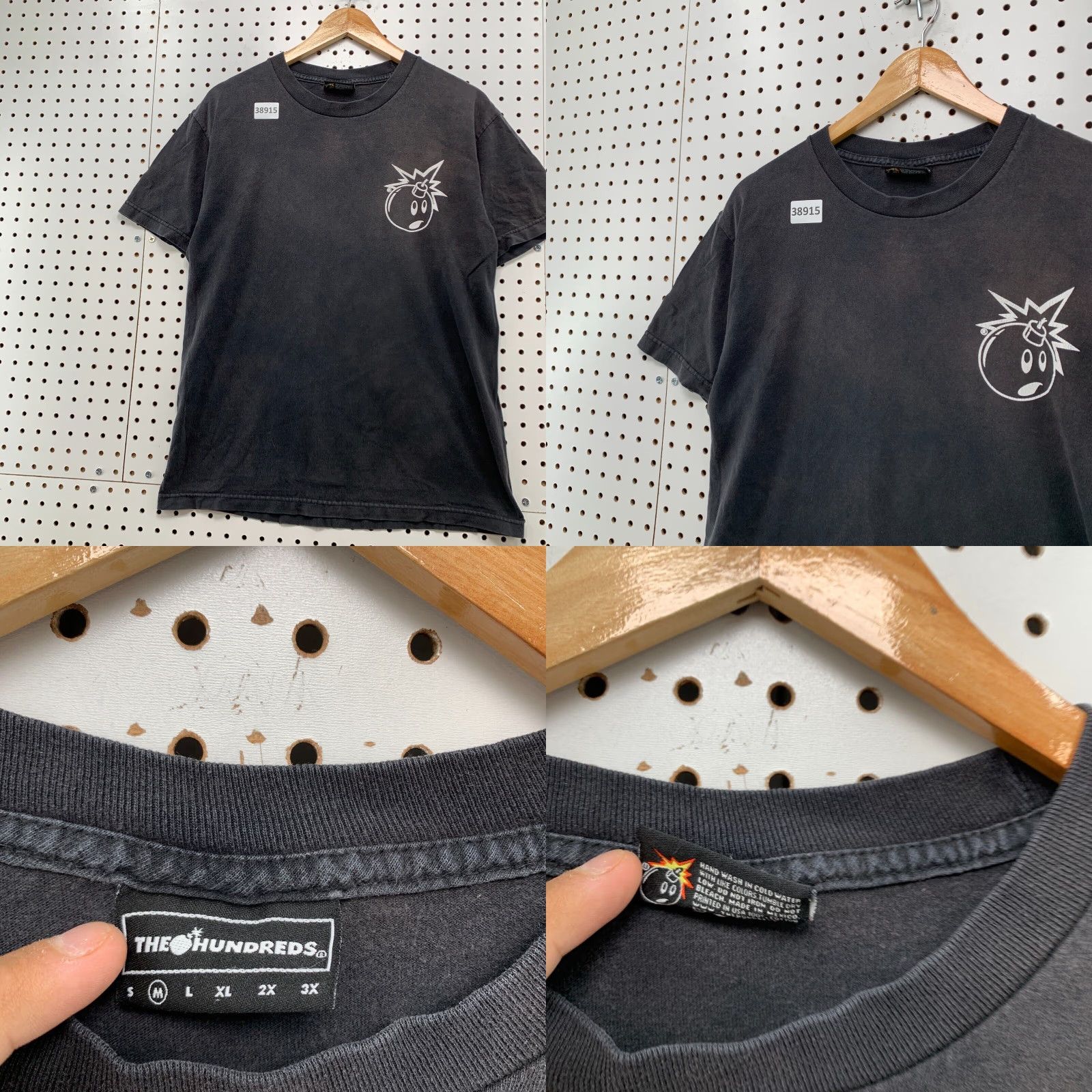 The Hundreds VINTAGE The Hundreds Graphic T-Shirt Men’s Medium Black Skateboard Bomb Hip Hop Size US M / EU 48-50 / 2 - 8 Thumbnail