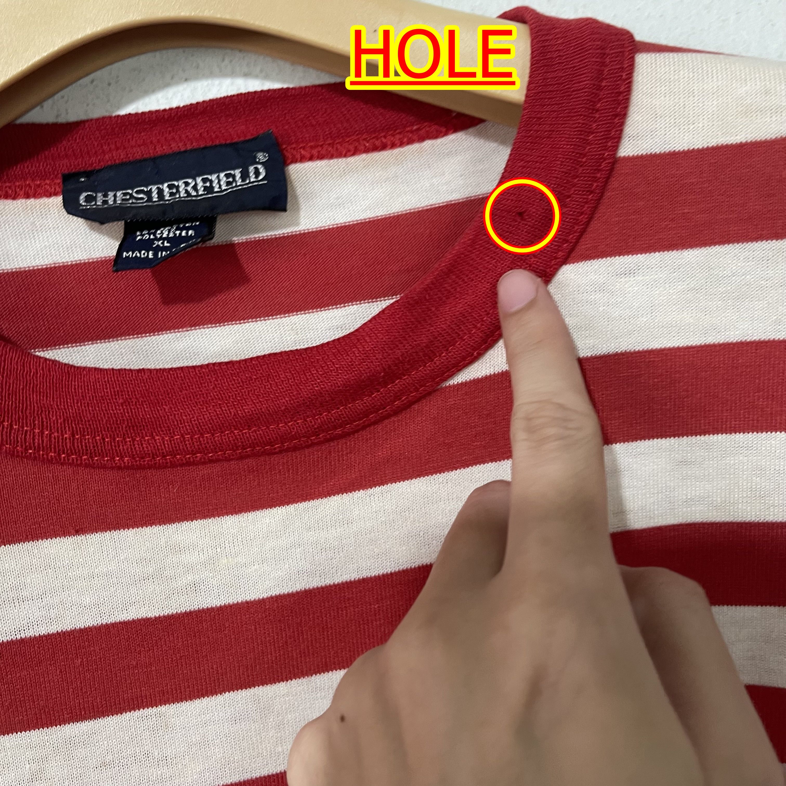 Vintage Vintage 90s Striped Pocket Tee Size US XL / EU 56 / 4 - 5 Thumbnail
