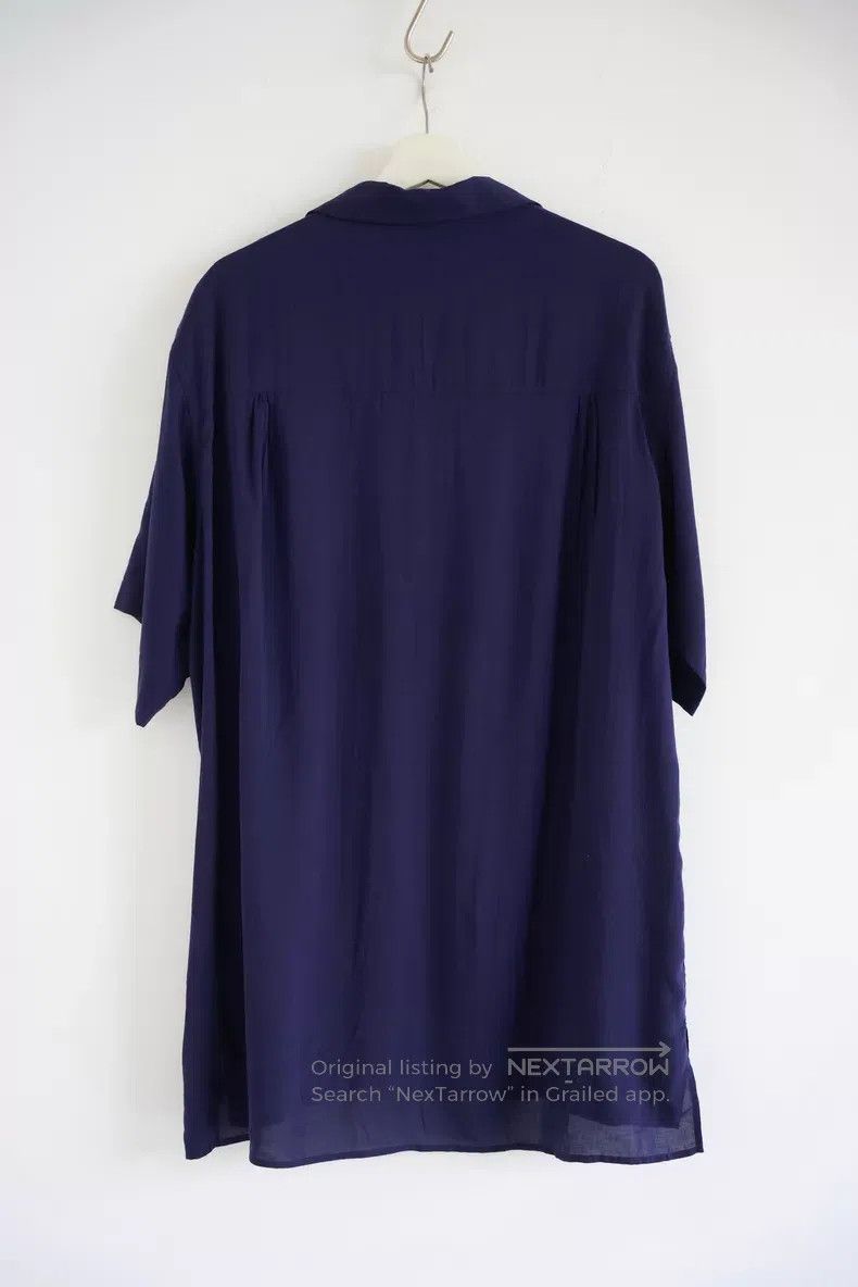 Yohji Yamamoto Yohji Yamamoto 25ss indigo open neck short sleeve shirt Size US L / EU 52-54 / 3 - 2 Thumbnail
