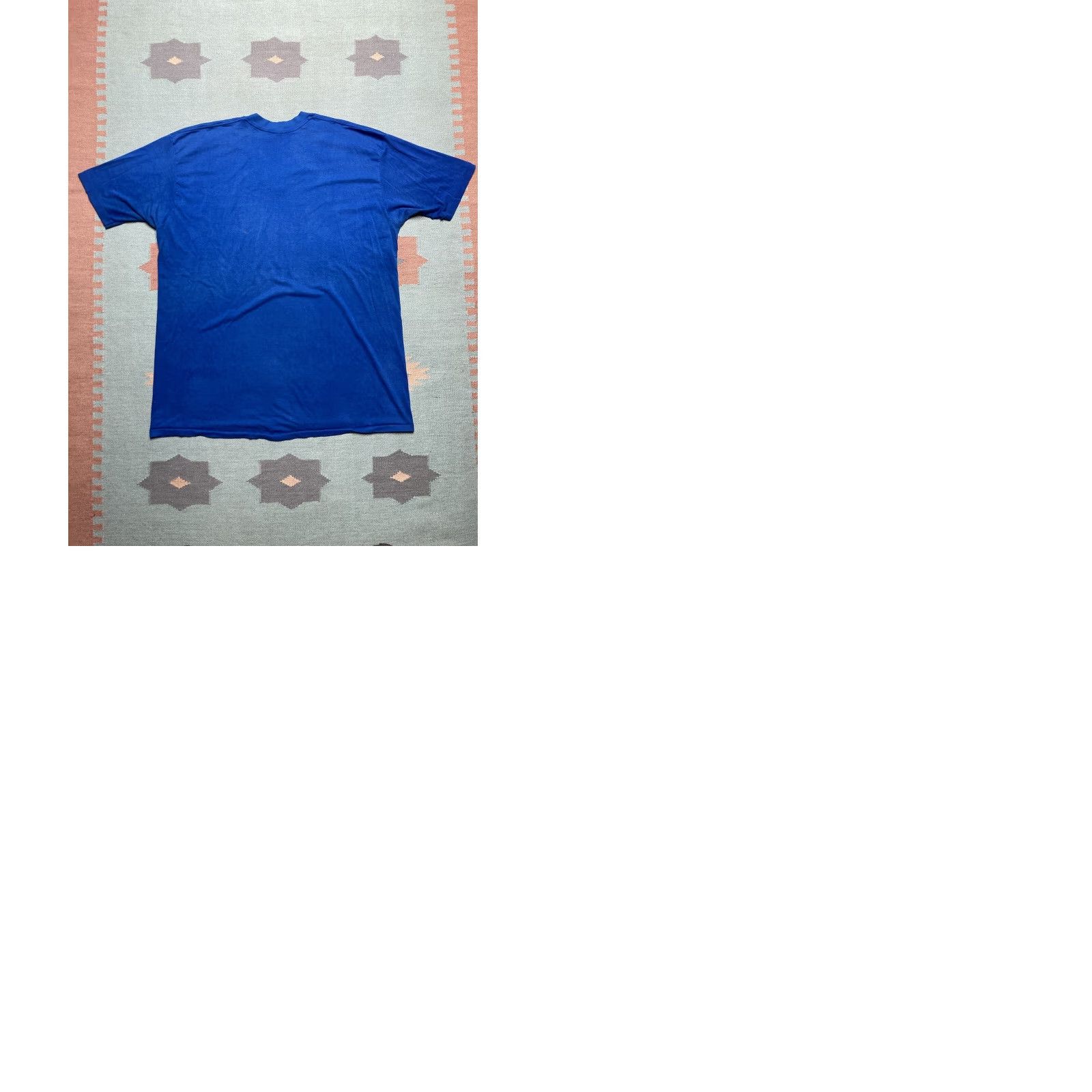 Vintage VINTAGE Healthknit T-Shirt V-Neck Shirt Men 4XL Blue 1980s Distressed Thin Soft Blank Size US XXL / EU 58 / 5 - 9 Thumbnail