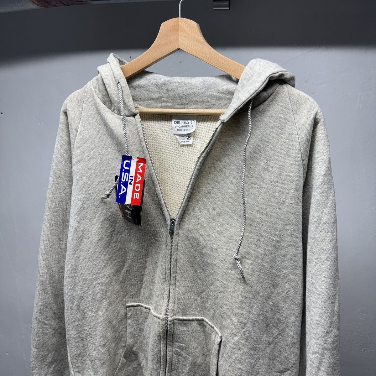Vintage 90s Camber Thermal Lined Zip Hoodie Faded ERD Grunge Chrome Size US L / EU 52-54 / 3 - 2 Thumbnail