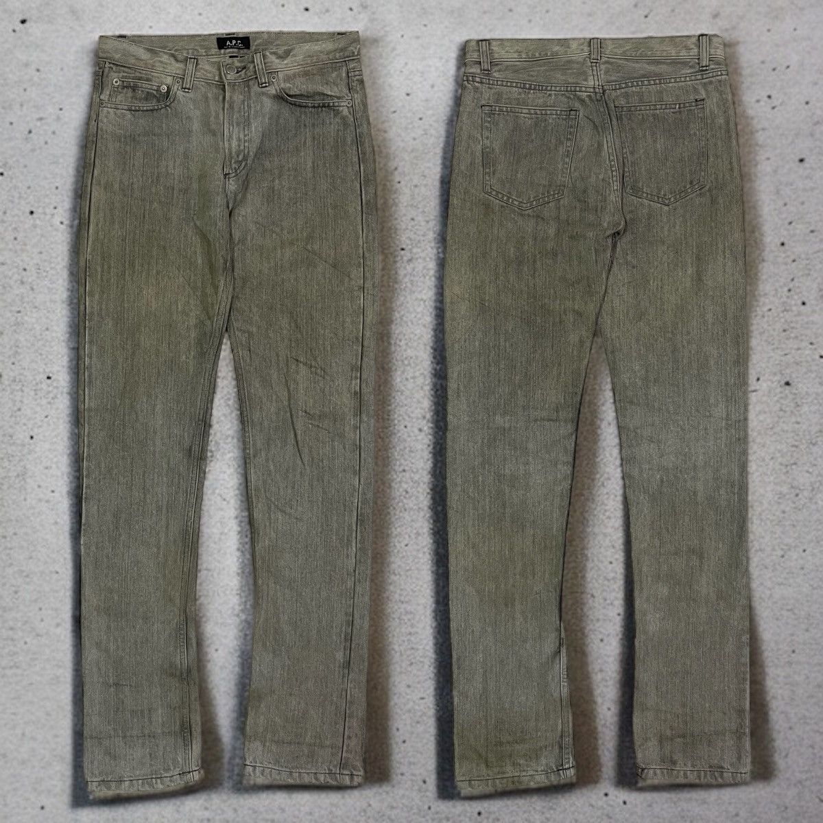 image of A P C x Vintage Rue De Fleurus Paris Japanes Denime Brand in Grey, Men's (Size 30)