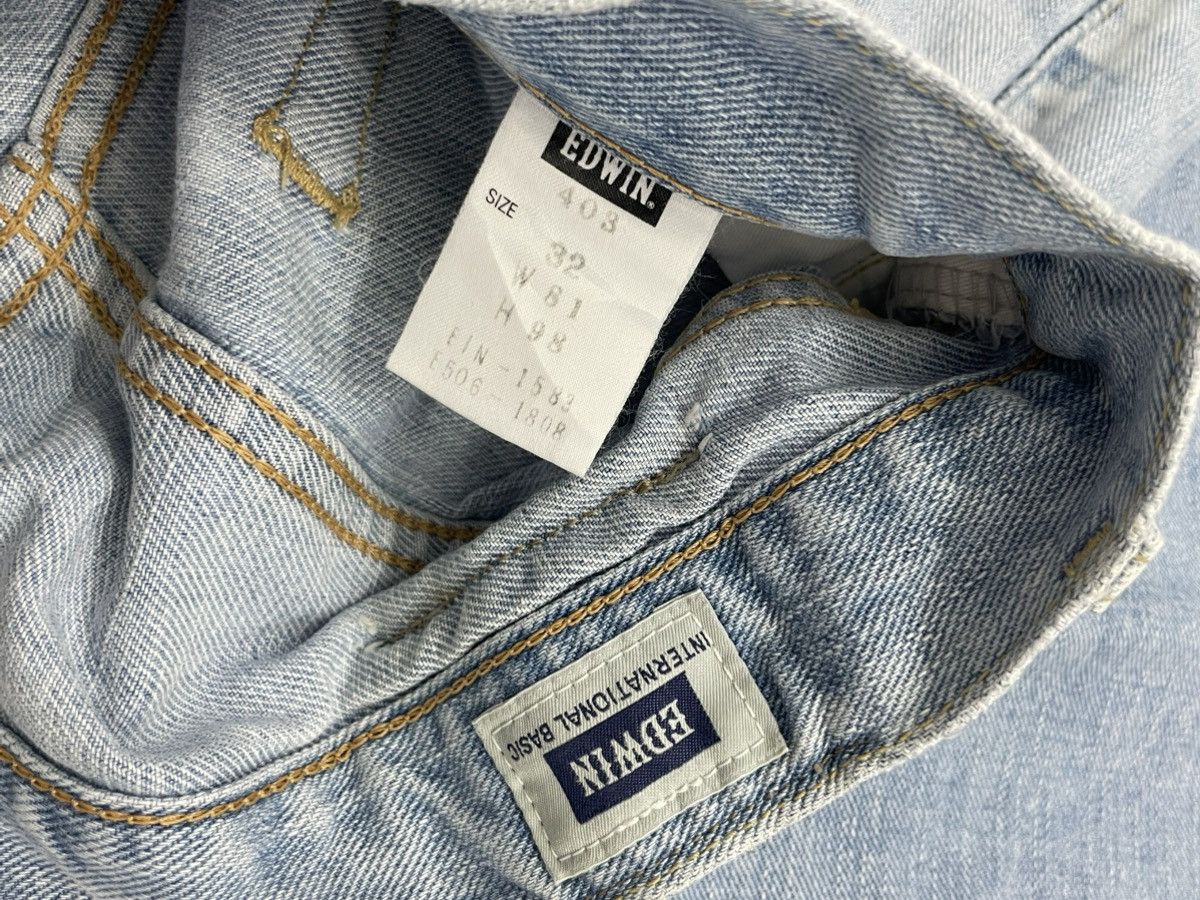 Edwin Vintage Edwin 403 Light Wash Distressed Denim Pants Size US 32 / EU 48 - 18 Thumbnail