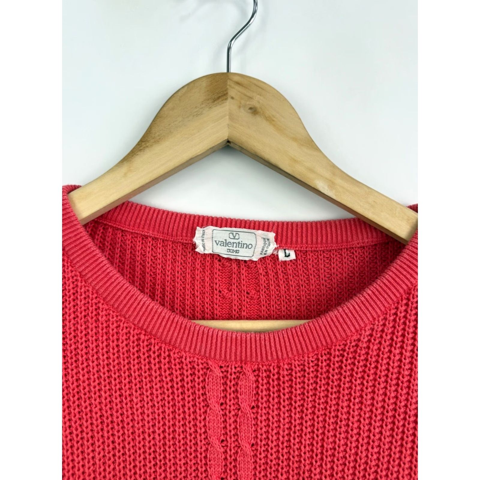 Valentino VINTAGE Valentino Sweater 90s Y2K Made in Italy Pink L Men Pullover Knit Shirt Size US L / EU 52-54 / 3 - 5 Thumbnail