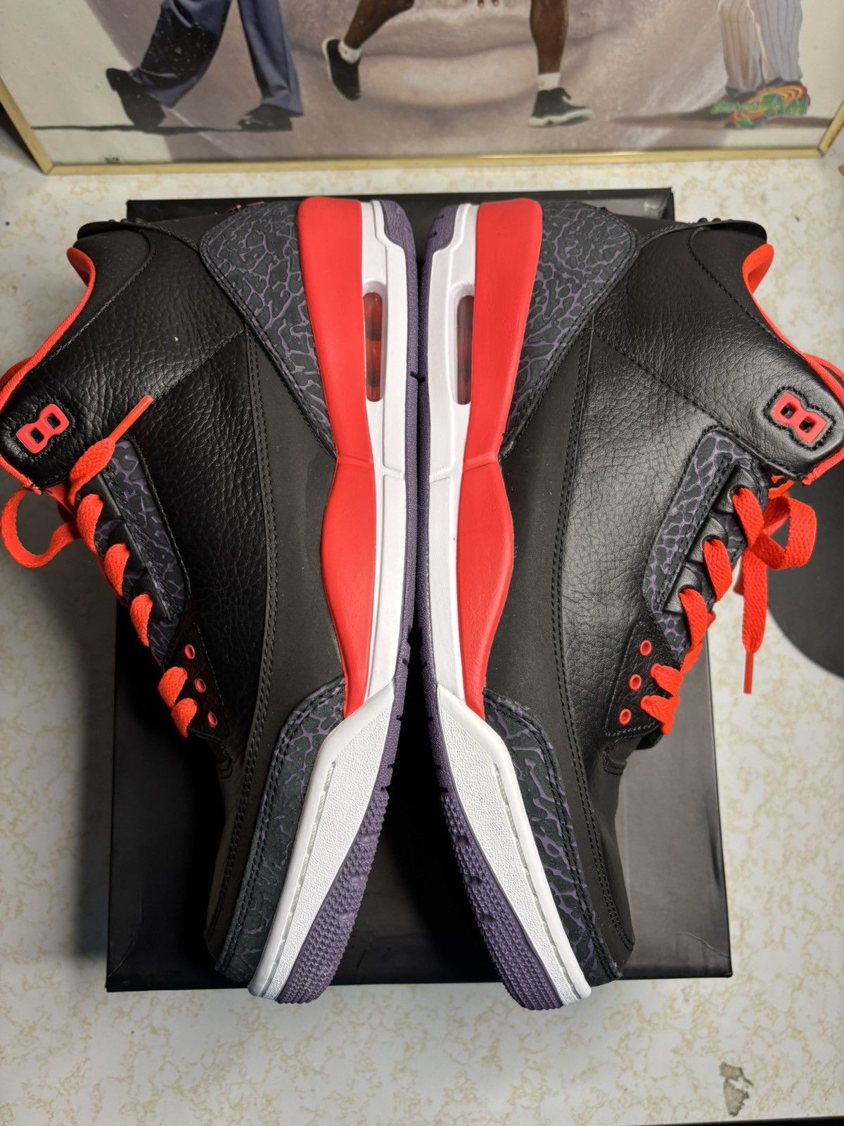 Jordan Brand Air Jordan 3 Retro OG crimson Size US 13 / EU 46 - 4 Thumbnail