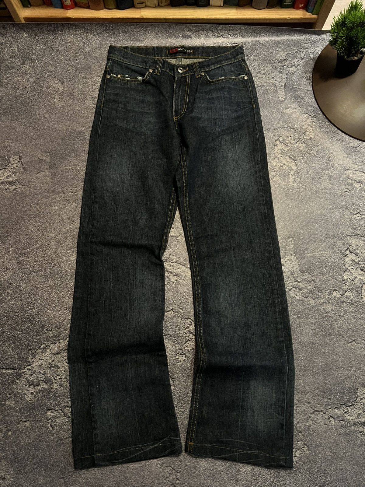 Vintage Japanese Grunge Heavyweight — Distressed Archive Slim Jeans Size US 32 / EU 48 - 2 Thumbnail