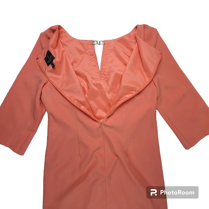 Adrianna Papell ADRIANNA PAPELL Melon Coral 3 4 sleeve Shift Dress