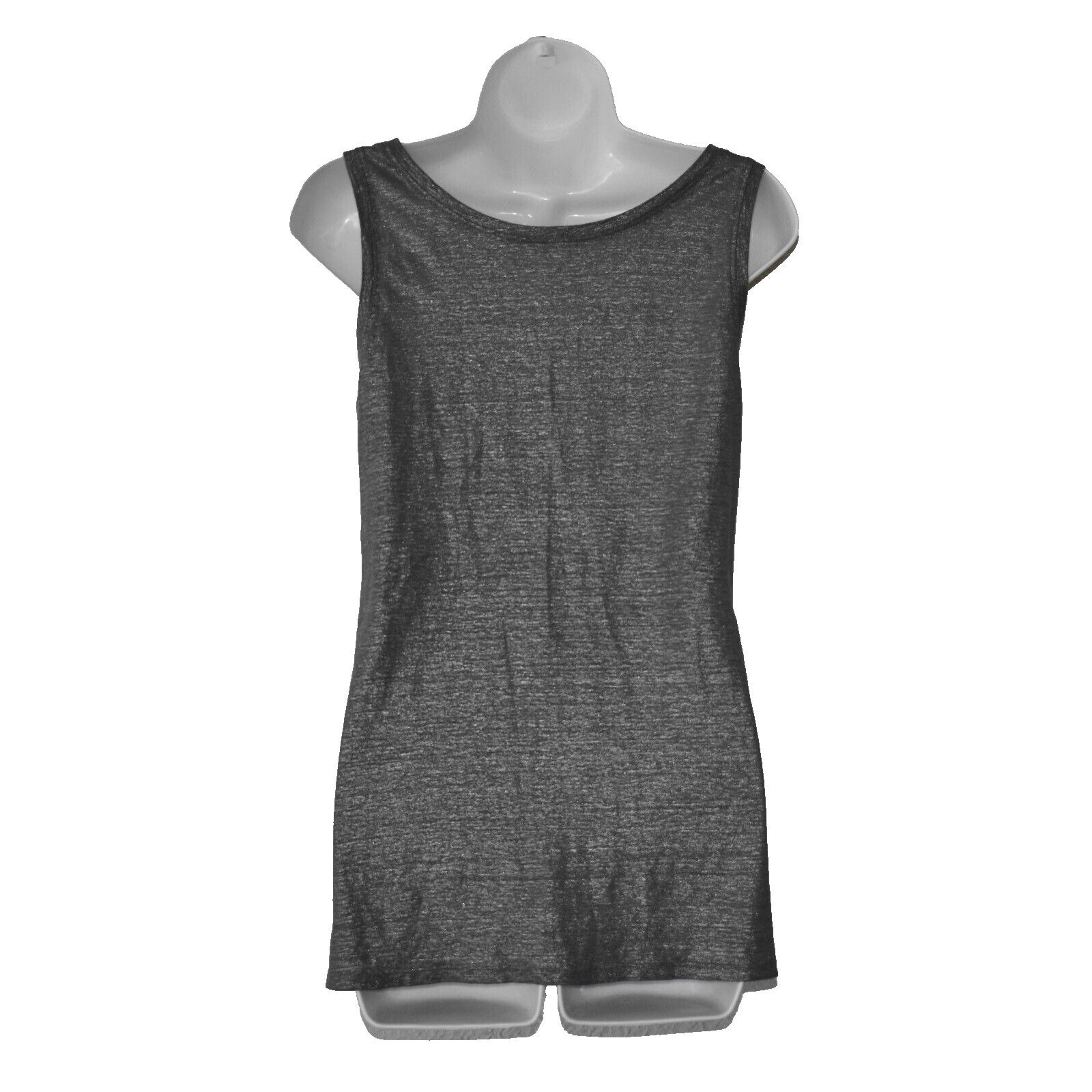 Eileen Fisher EILEEN FISHER Grey Metallic Organic Linen Tank Top Size S Size S / US 4 / IT 40 - 2 Thumbnail