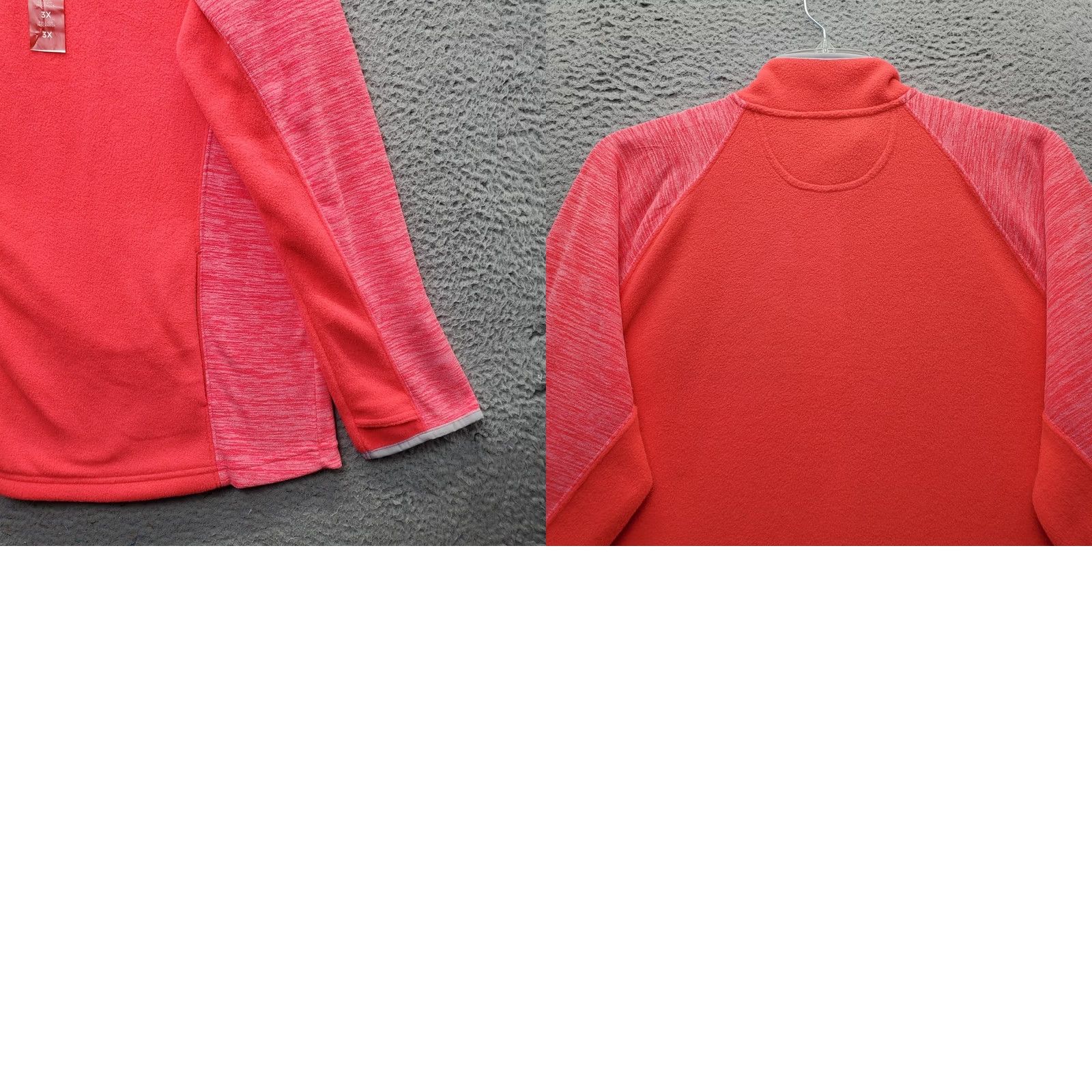 Tek Gear Nike Tek Gear Fleece Activewear Jacket Womens Size 3X Pink Long Sleeve Mock Neck Full Zip Jacket Size XXL / US 16-18 / IT 52-54 - 8 Thumbnail