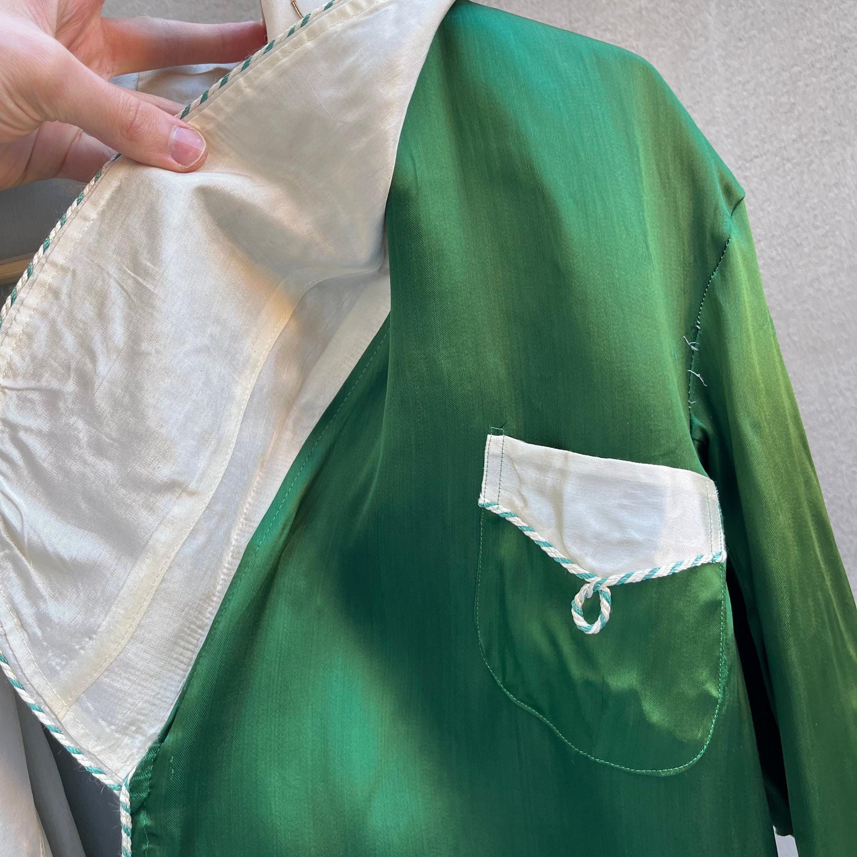 Vintage 50's Vintage Satin Souvenir Dragon Embroidered Robe Size US L / EU 52-54 / 3 - 8 Thumbnail