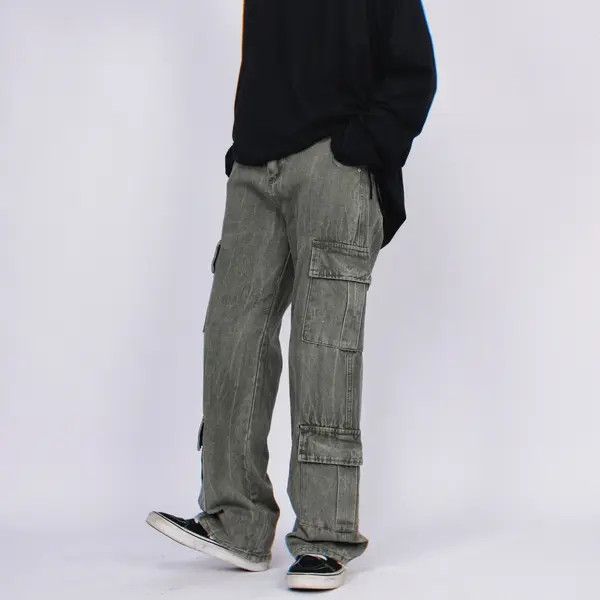 Vintage VIBE fade punk cargo skate jeans Size US 28 / EU 44 - 7 Thumbnail