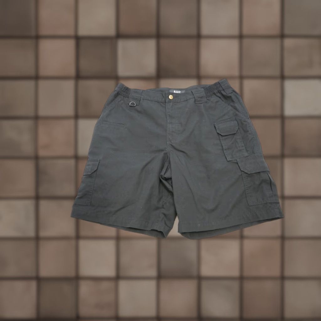 5.11 Tactical Utility Cargo Shorts Military Police Work Stretch Black Mens Sz 38