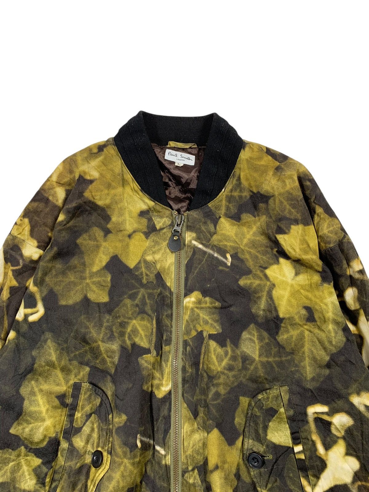 Vintage Paul smith luxury Pattern silk boomber Jacket Size US L / EU 52-54 / 3 - 5 Thumbnail