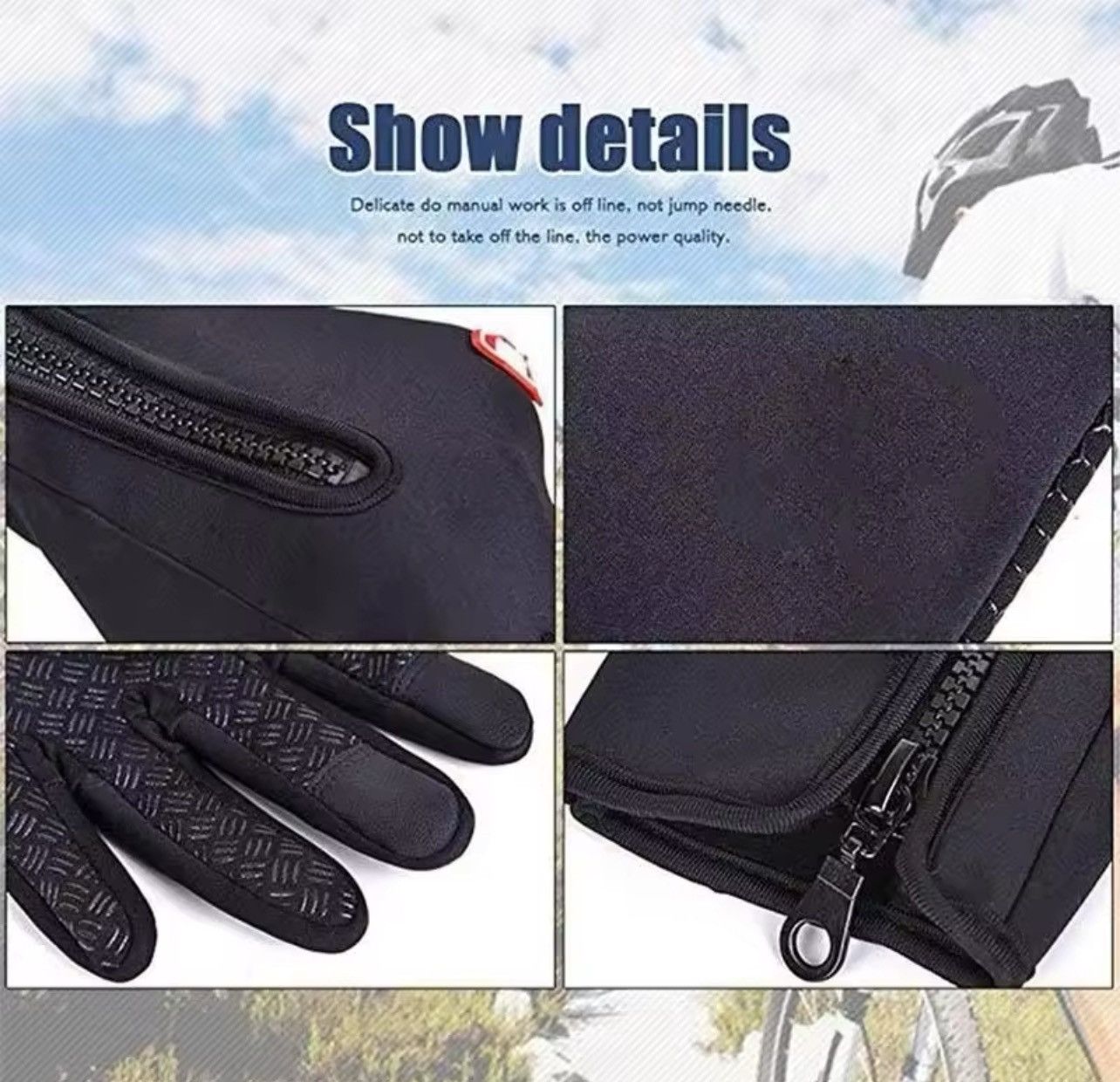 Other Winter Gloves For Men with Waterproof funtion Size ONE SIZE - 3 Thumbnail